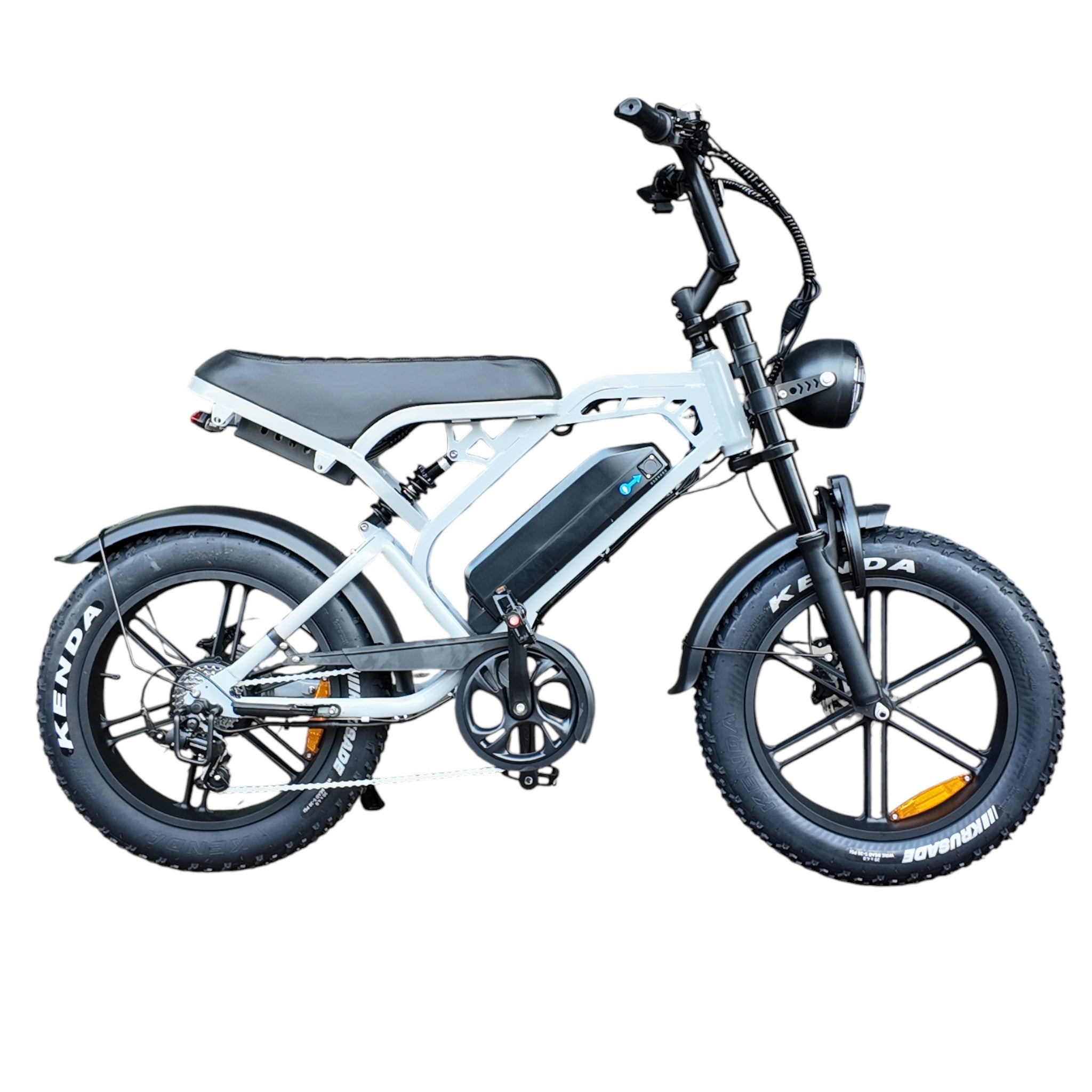 V20 Pro Fatbike Lichtgrijs 2026 – Hydraulische Remmen - AE-trading