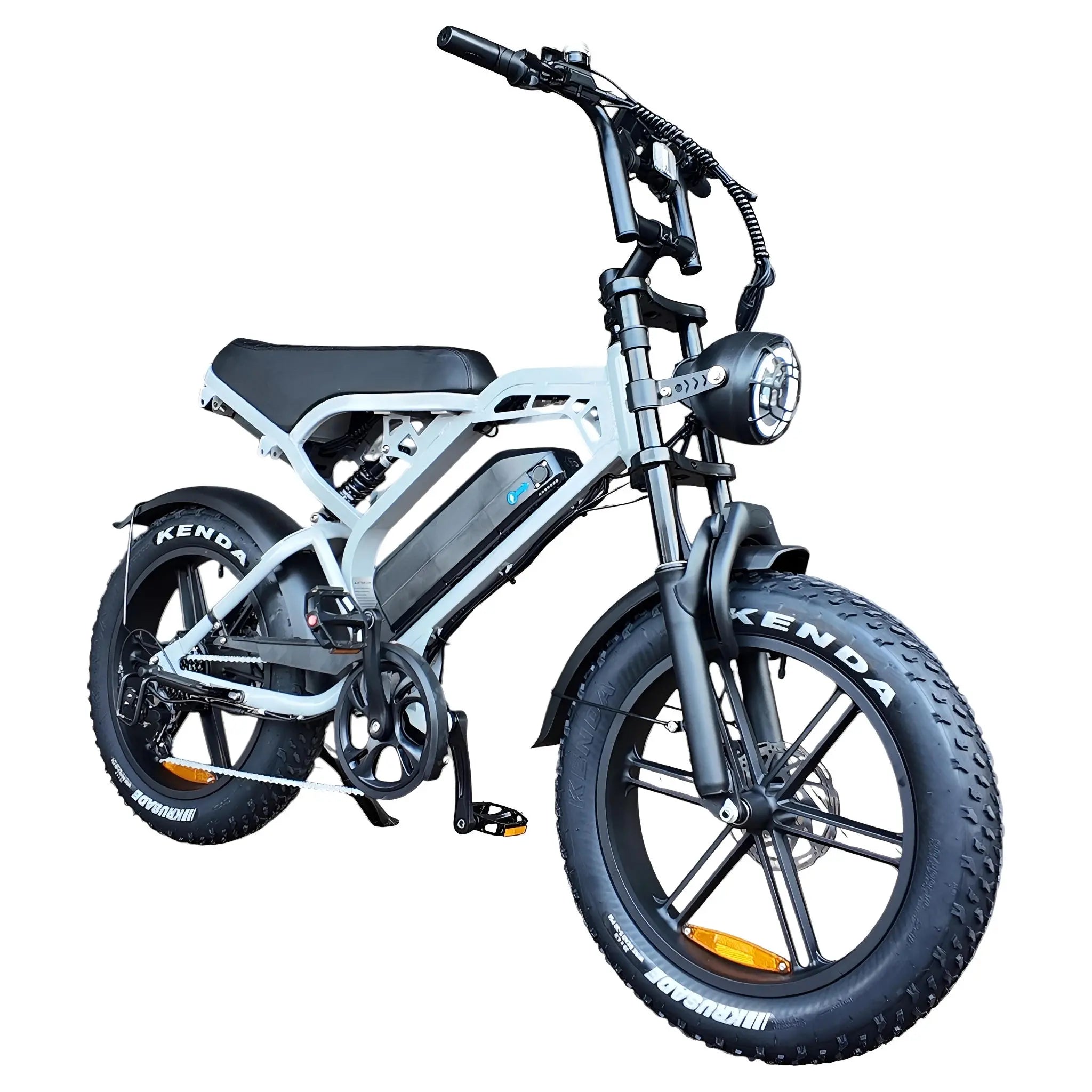 V20 Pro Fatbike Lichtgrijs 2026 – Hydraulische Remmen - AE-trading
