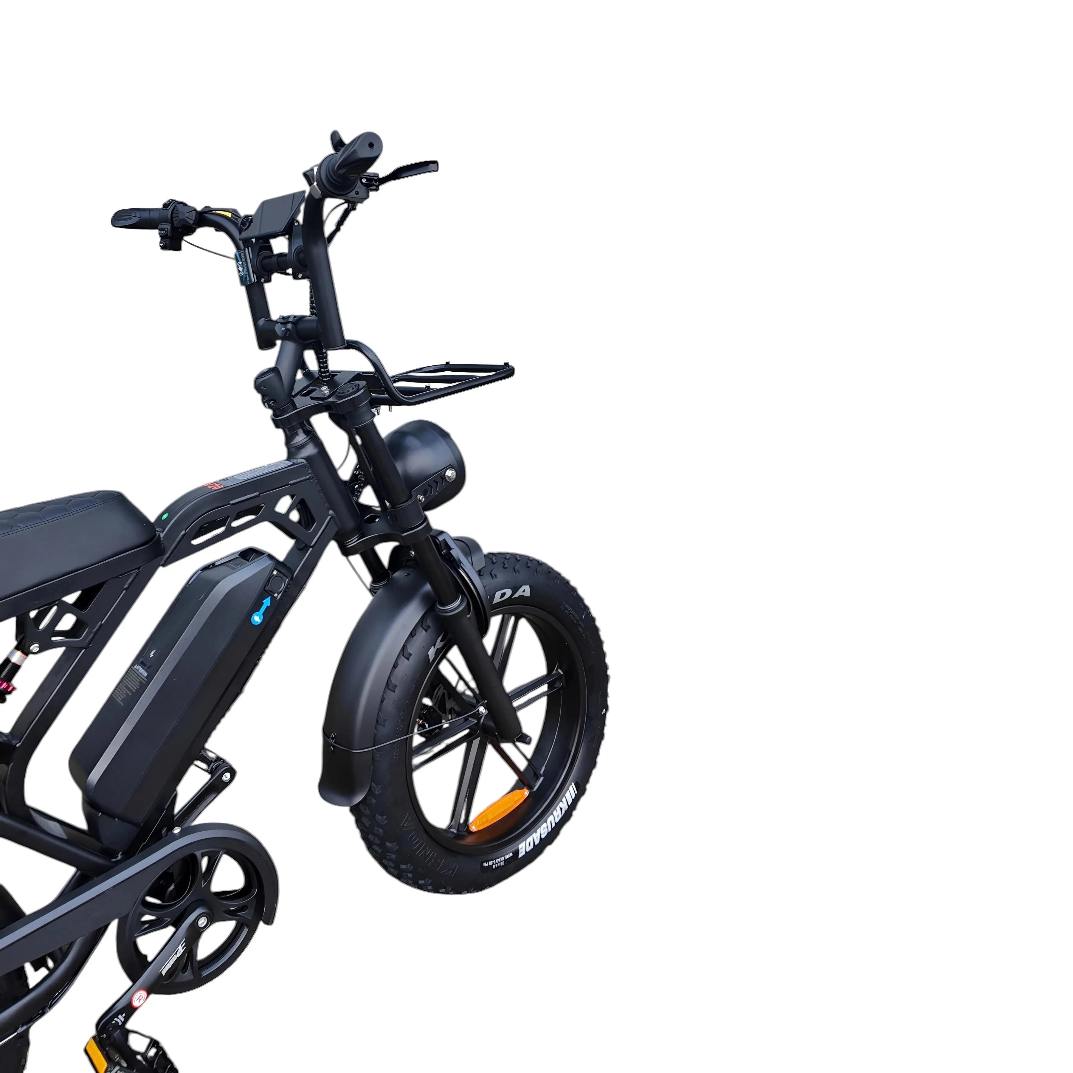 V20 Pro Fatbike Zwart 2026 – Hydraulische Remmen – Inclusief Accessoireset - AE-trading