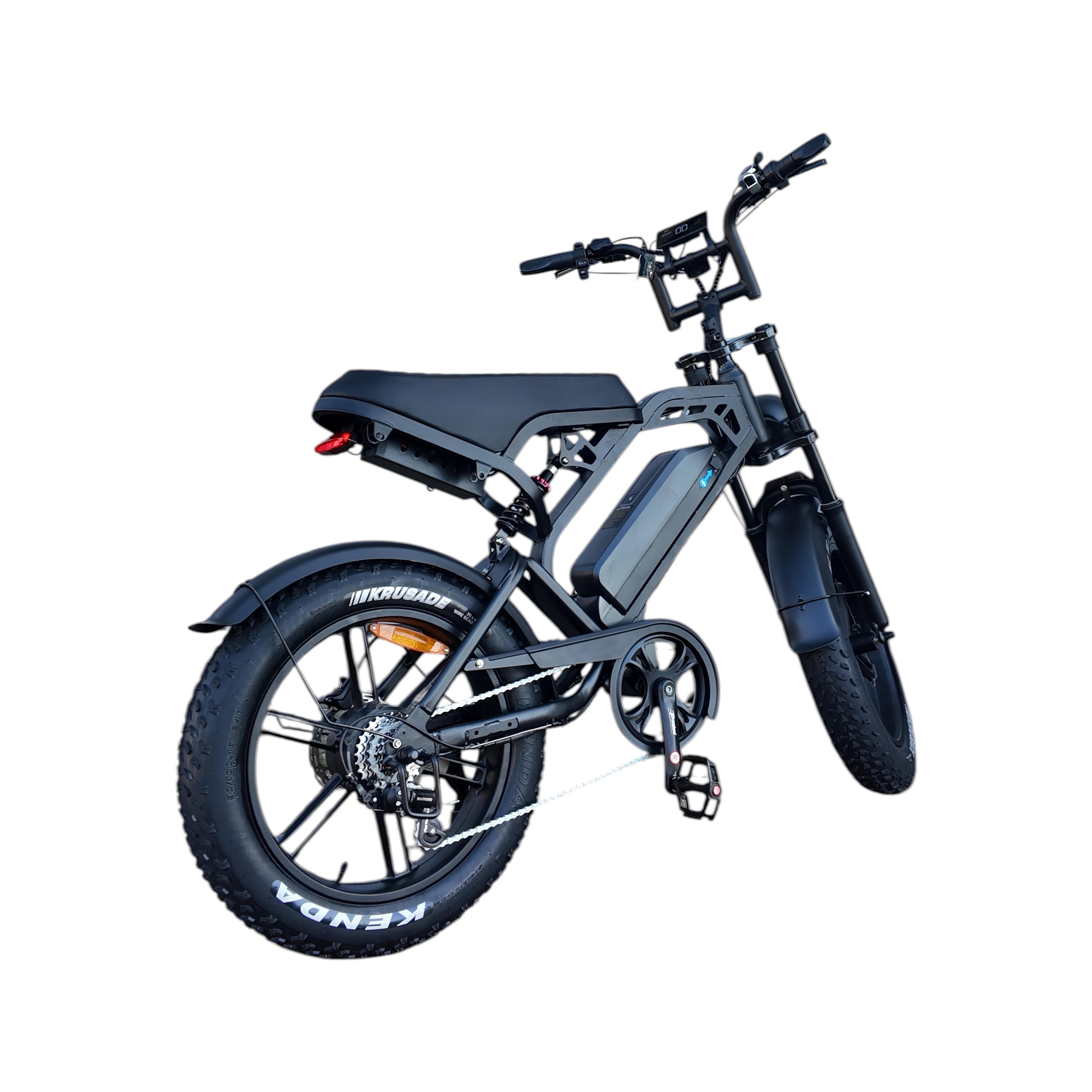 V20 Pro Fatbike Zwart 2026 – Hydraulische Remmen - AE-trading