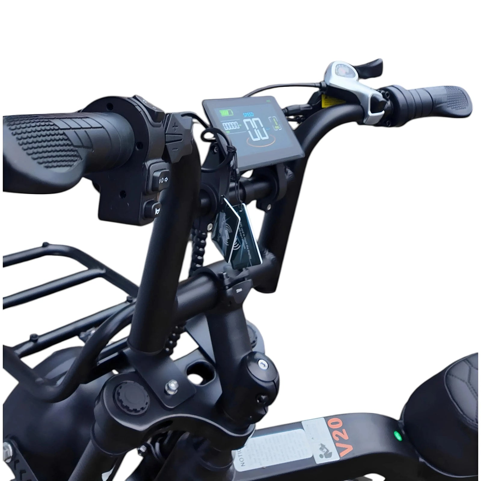 QmWheel V20 Pro fatbike — Zwart, incl. accessoireset - AE-trading