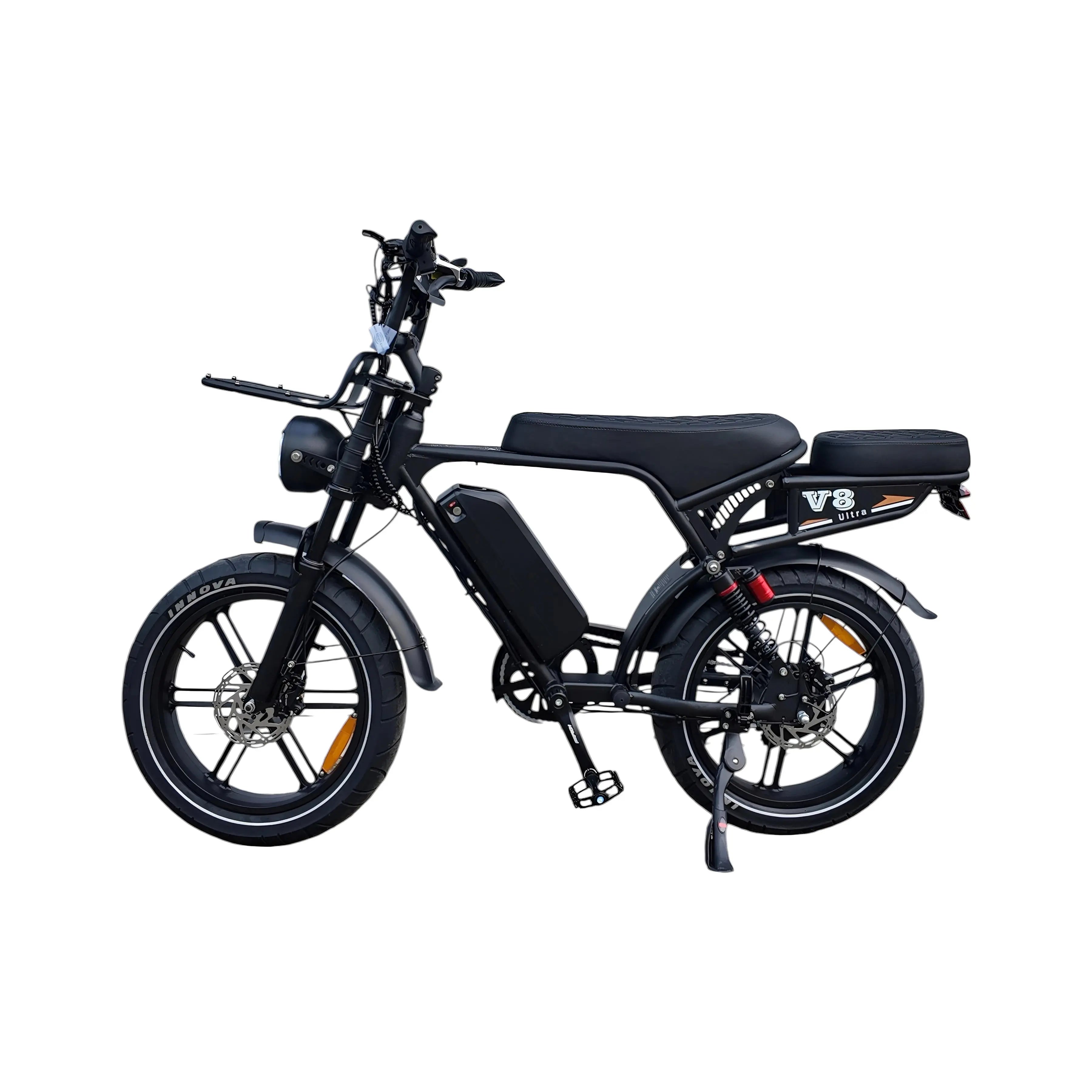 V8 Ultra Ouxi Fatbike - Zwart - 250W - 48V - AE-trading