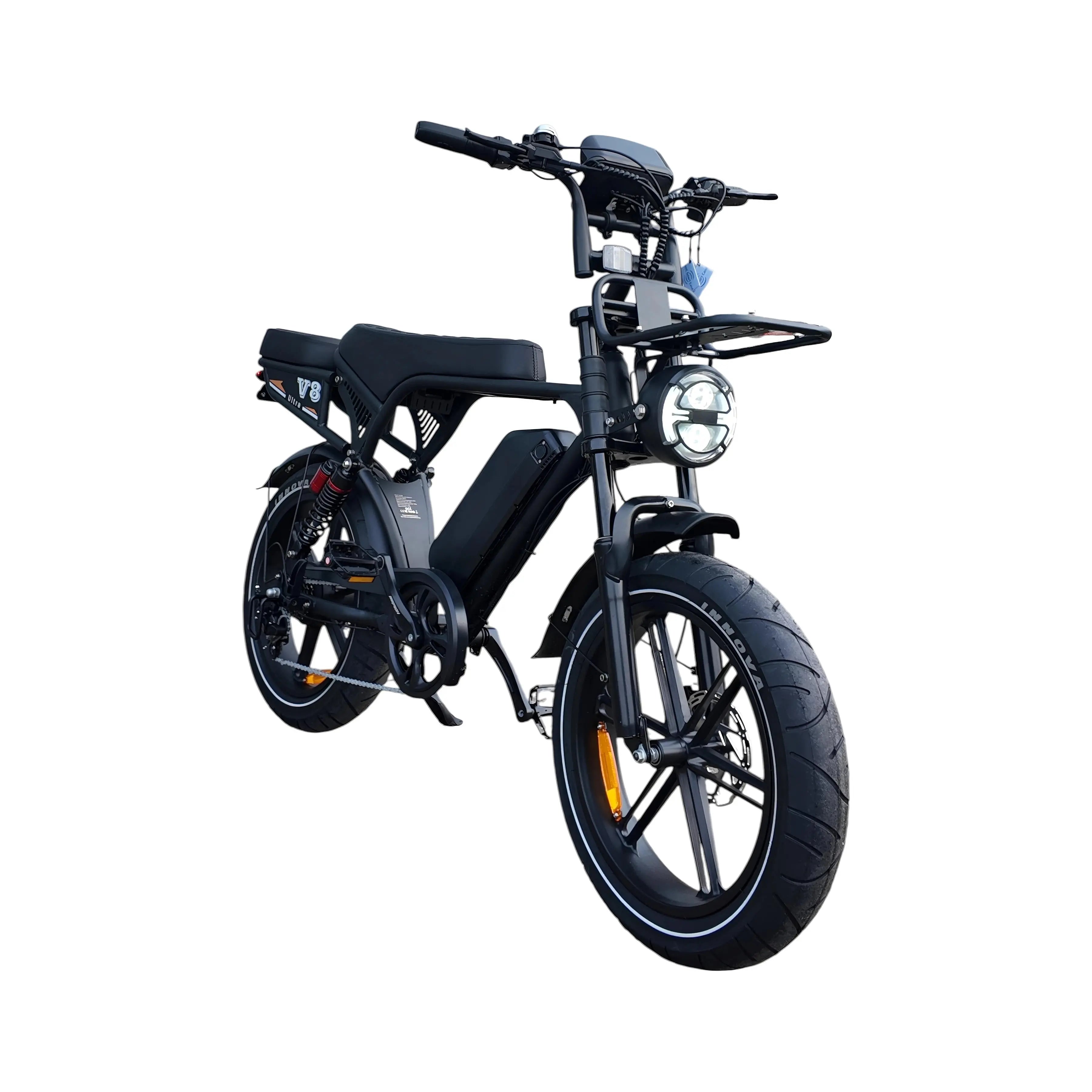 V8 Ultra Ouxi Fatbike - Zwart - 250W - 48V - AE-trading