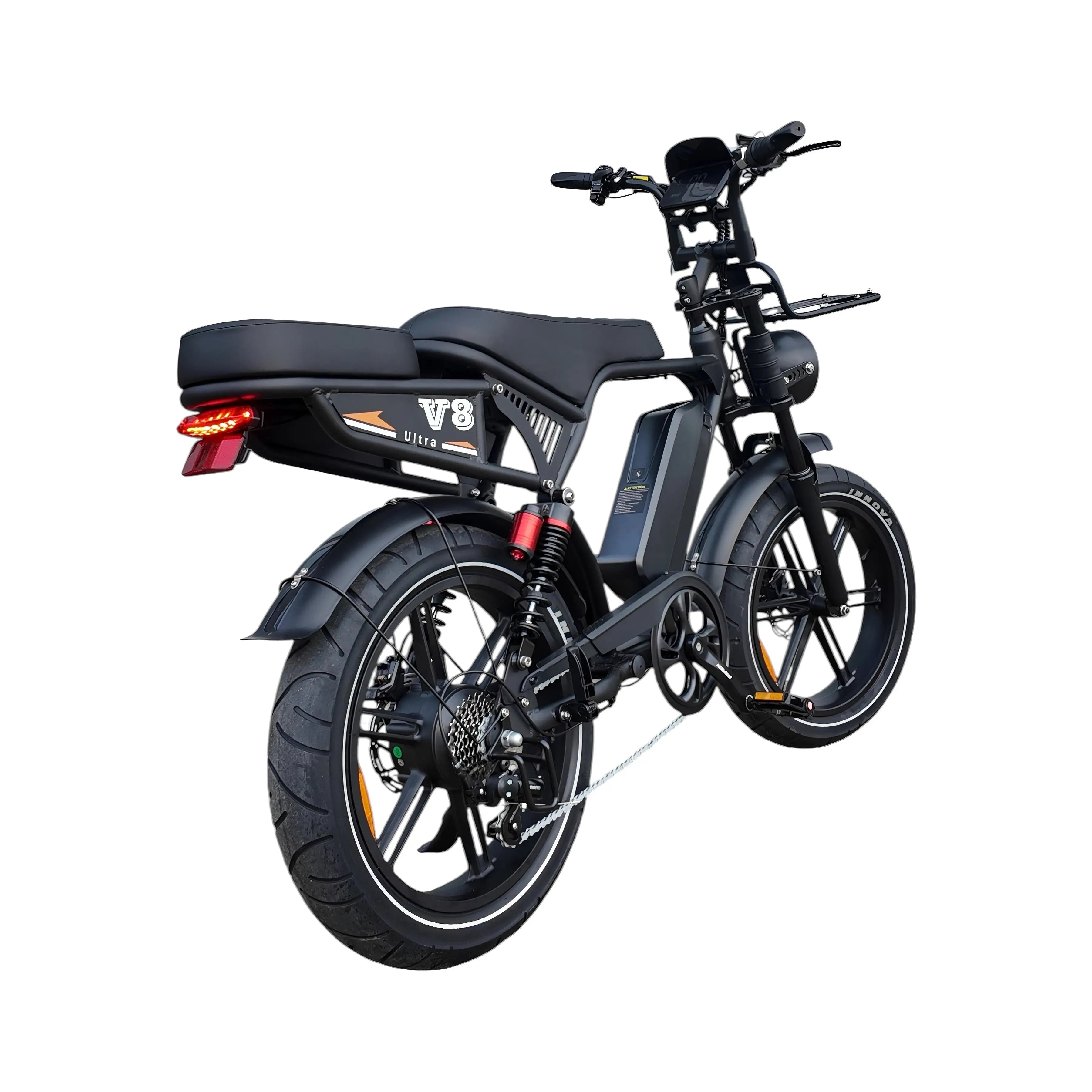 V8 Ultra Ouxi Fatbike - Zwart - 250W - 48V - AE-trading