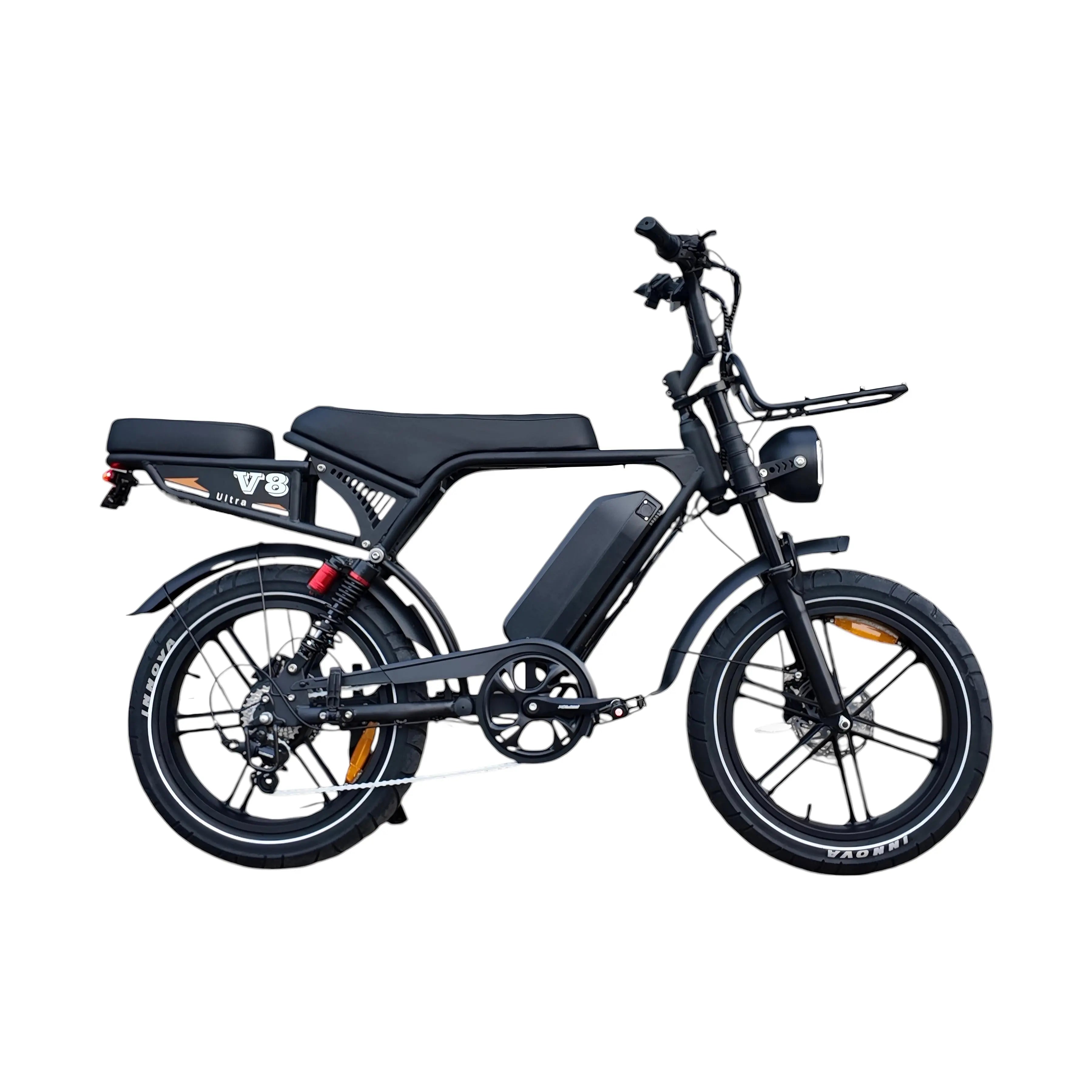 V8 Ultra Ouxi Fatbike - Zwart - 250W - 48V - AE-trading