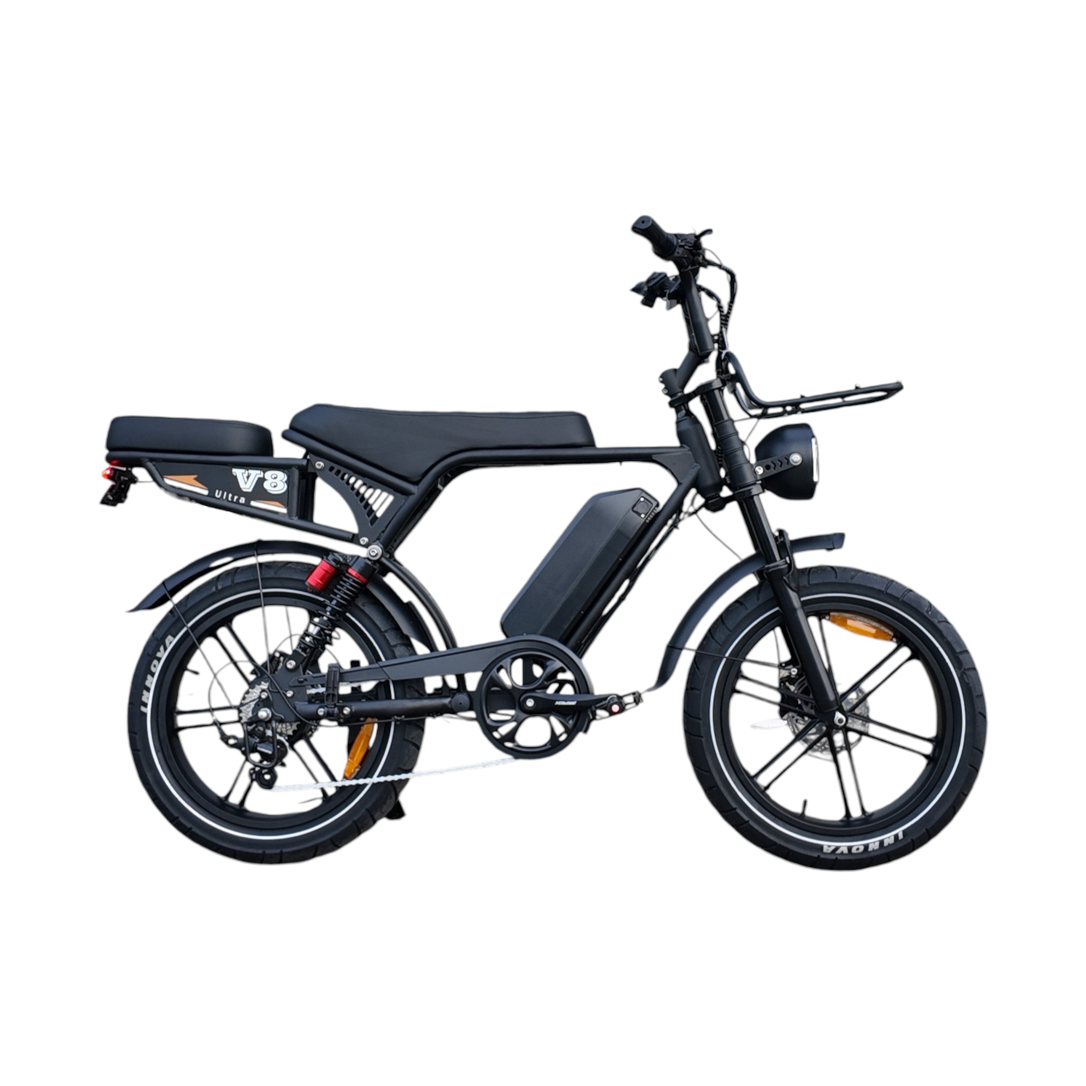 V8 Ultra Ouxi Fatbike - Zwart - 250W - 48V - AE-trading