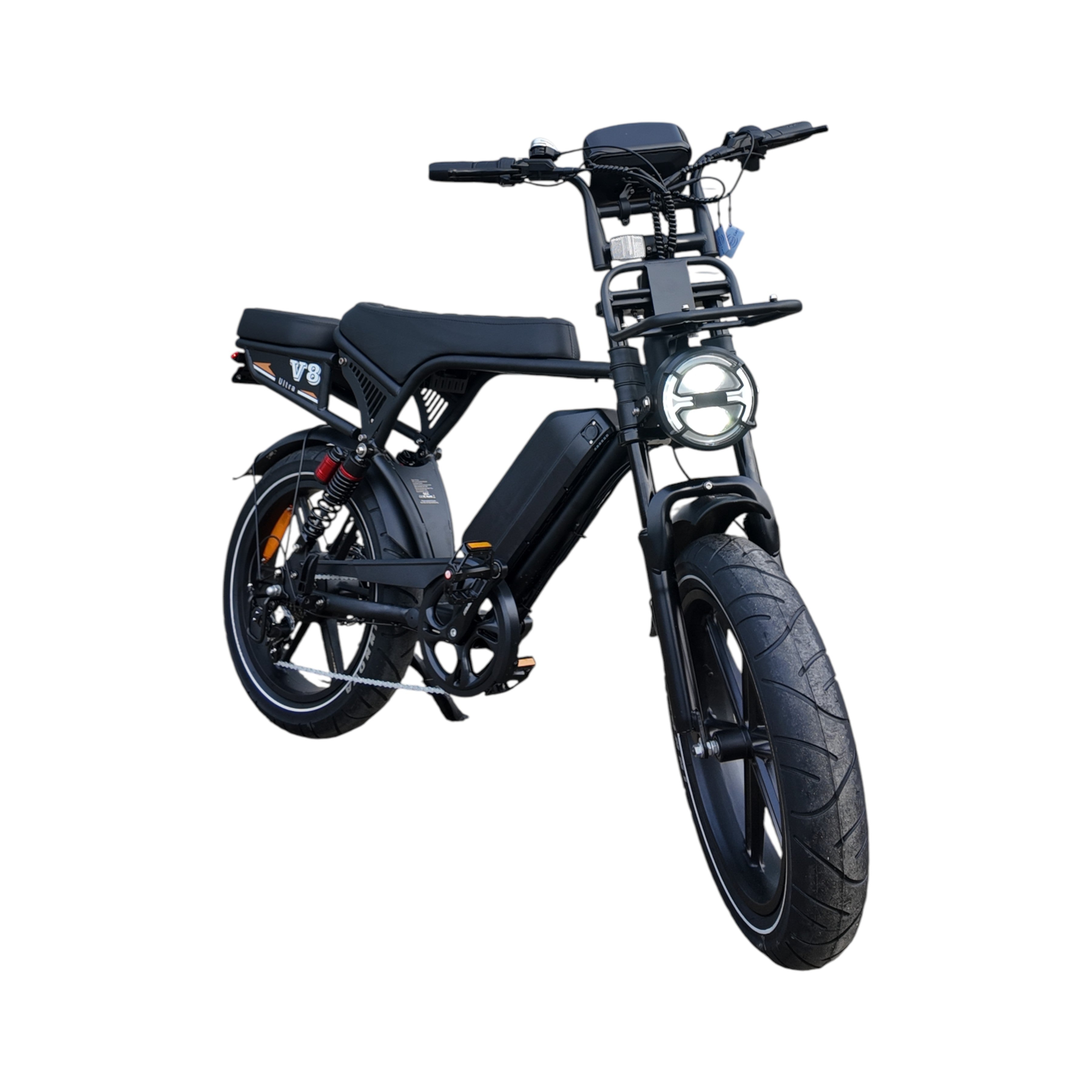 V8 Ultra Ouxi Fatbike - Zwart - 250W - 48V - AE-trading