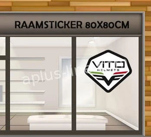 Vito Etalage / Raam Sticker 80 X80 Cm - AE-trading