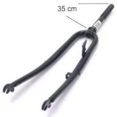 Voorvork 28x 1 1/2 Tour unicrown zwart - AE-trading