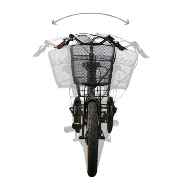 Van Rixtel Swing Compact Fold – Zwart/Bruin – 468Wh – Elektrische Driewieler - AE-trading