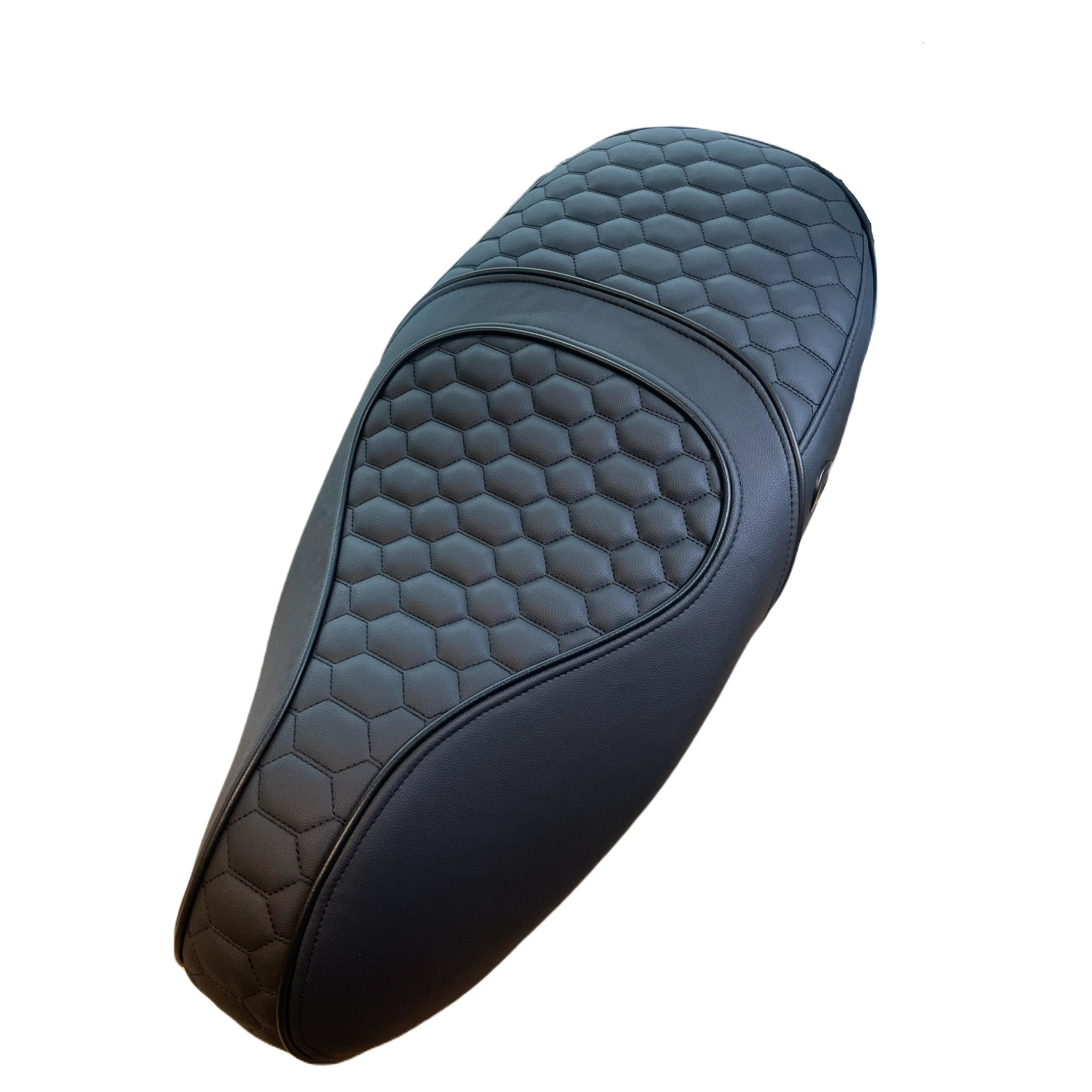 Vespa Sprint Custom Dubbelzits Zadel in BMW M Competition Black on Black - Hoogwaardig