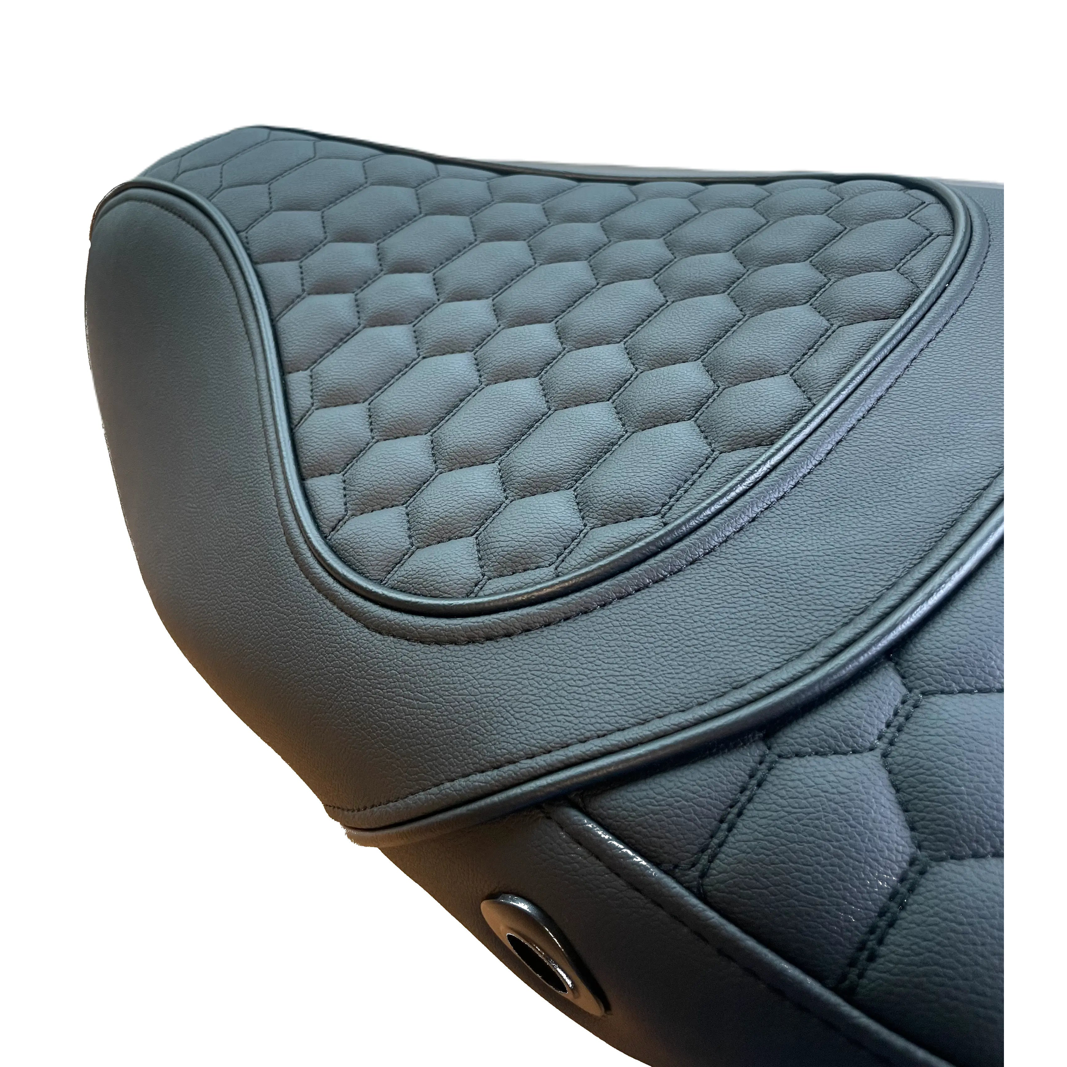 Vespa Sprint Custom Dubbelzits Zadel in BMW M Competition Black on Black - Hoogwaardig