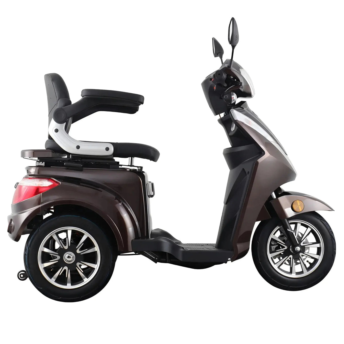 Vista 3 Basic E-scootmobiel Driewieler Elektrisch 1000W 60V 20Ah - Bruin - AE-trading