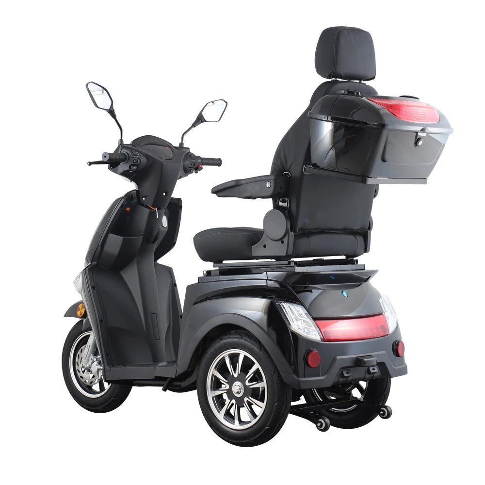 Vista 3 Luxe E-Scootmobiel Elektrische Driewieler 1000W 60V 20Ah - Zwart - AE-trading
