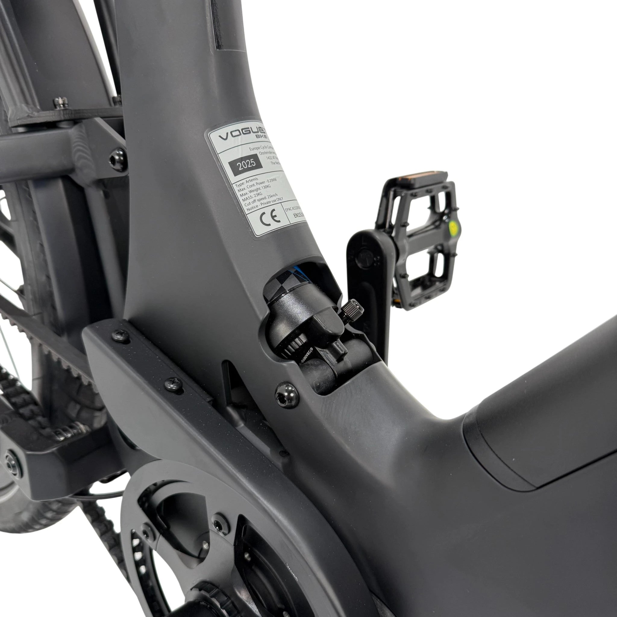 Vogue Artemis Elektrische Fiets - Matt Black - 50 cm - AE-trading