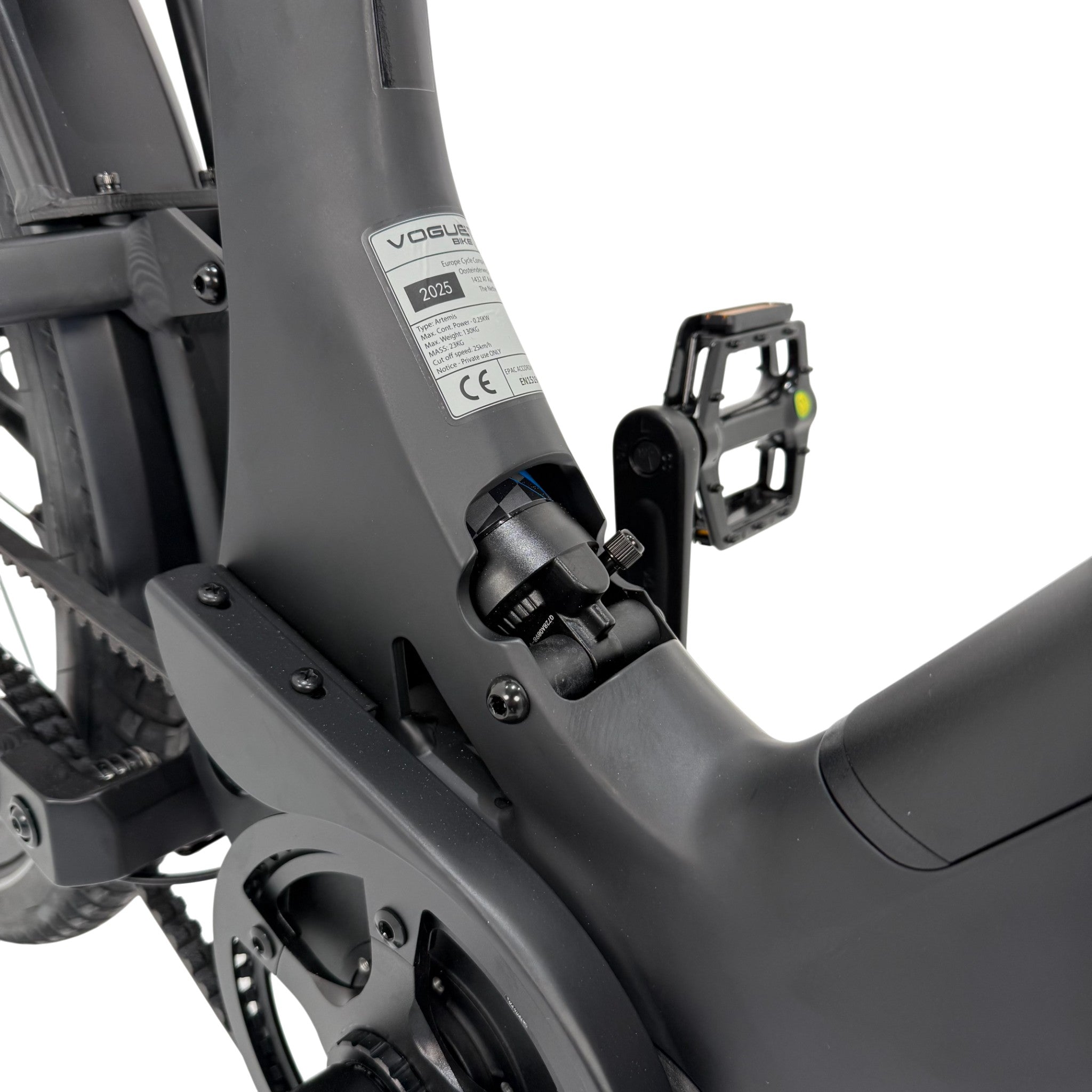 Vogue Artemis - Matt Black - 468Wh - Elektrische Fiets - AE-trading