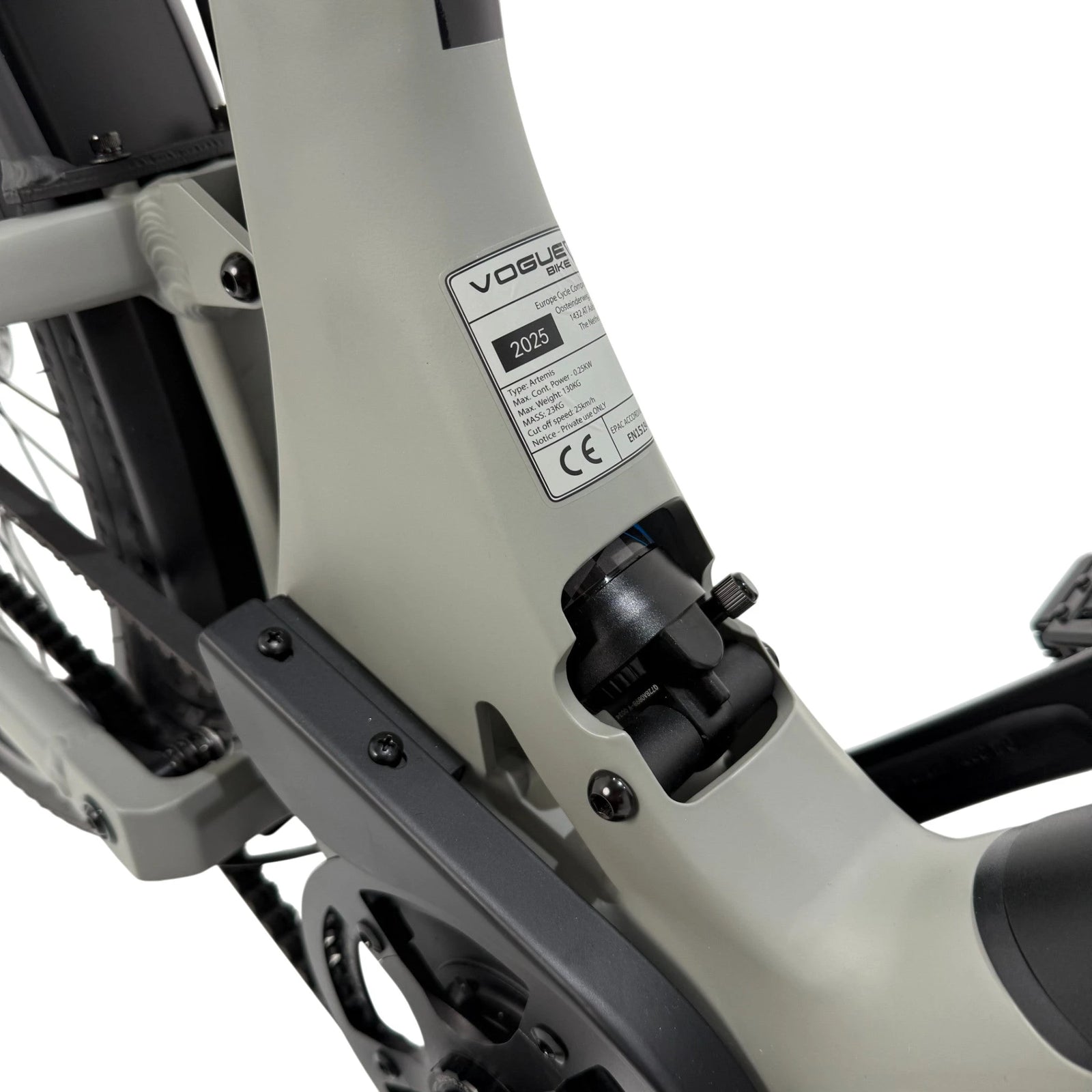 Vogue Artemis Elektrische Fiets - Matt Grey - 50 cm - AE-trading