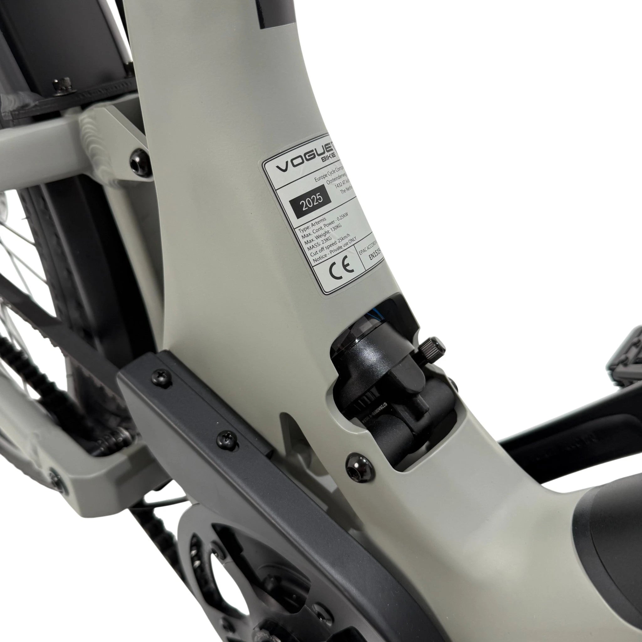 Vogue Artemis Elektrische Fiets - Matt Grey - 50 cm - AE-trading