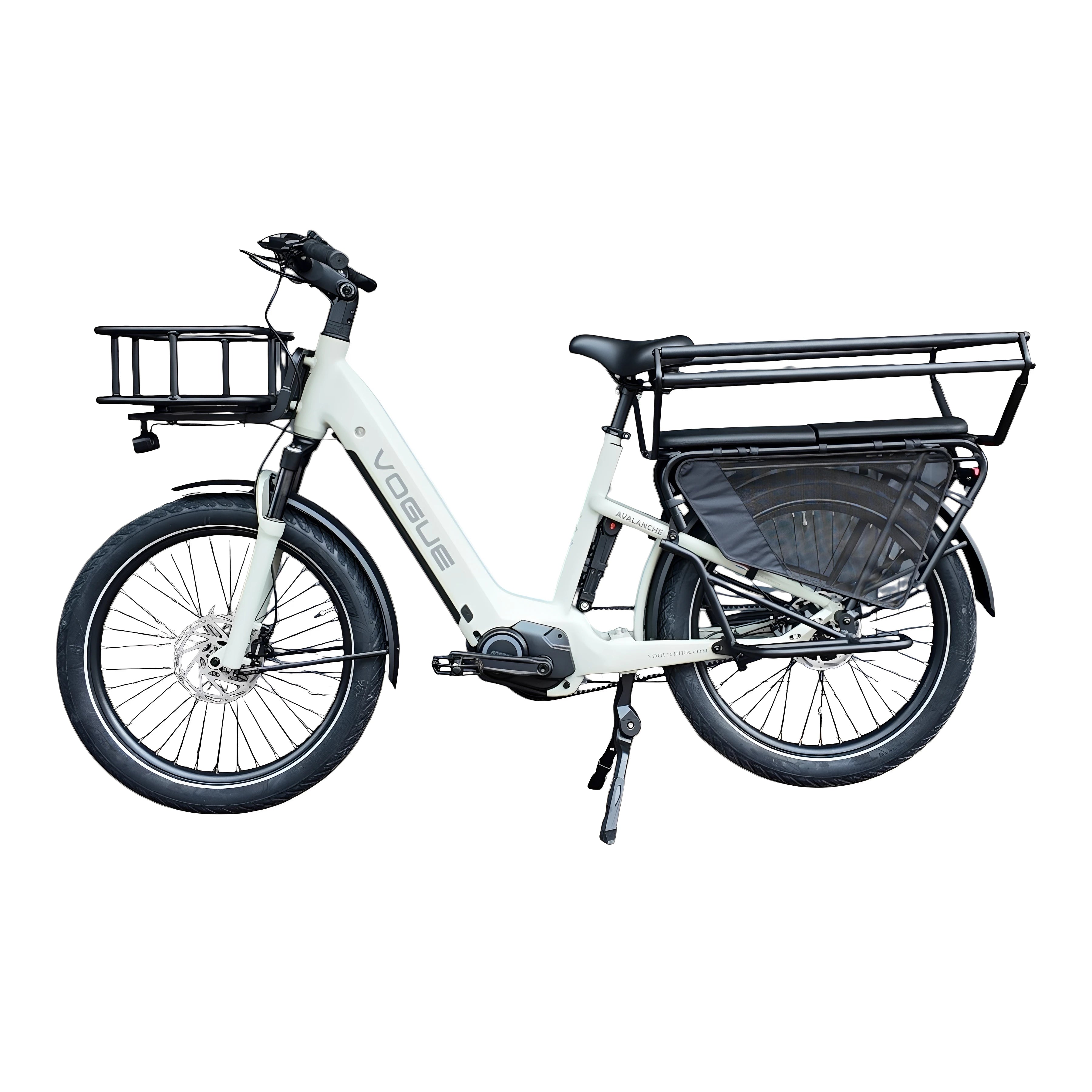 Vogue Avalanche - Elektrische Longtail - Mat Cement Grijs - AE-trading