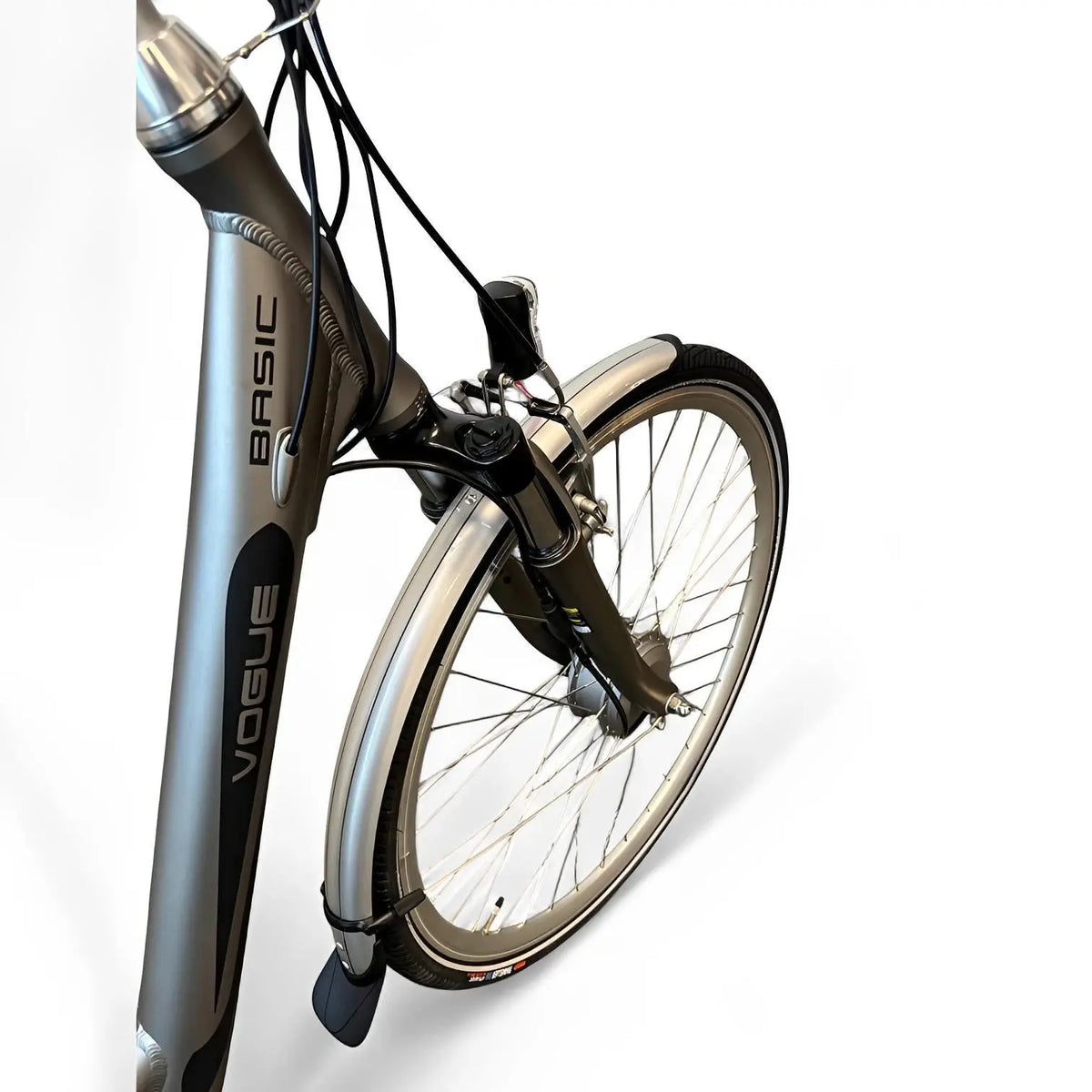 Vogue Basic N3 Elektrische Fiets - Mat Grijs - 49 cm - AE-trading