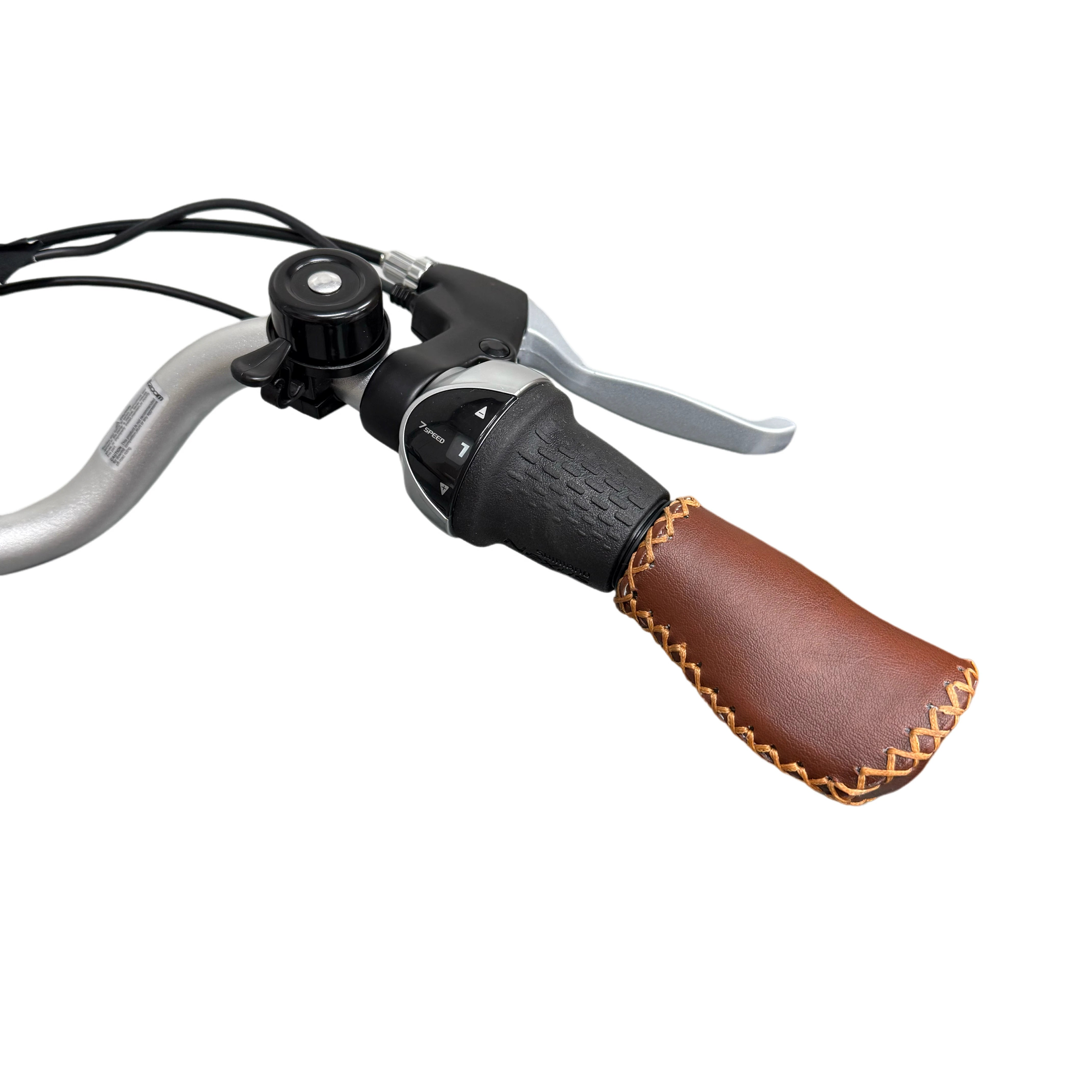 Vogue Basic Elektrische Fiets 3 versnellingen 47cm 13Ah - Mat Zwart met Bruine Accenten - AE-trading