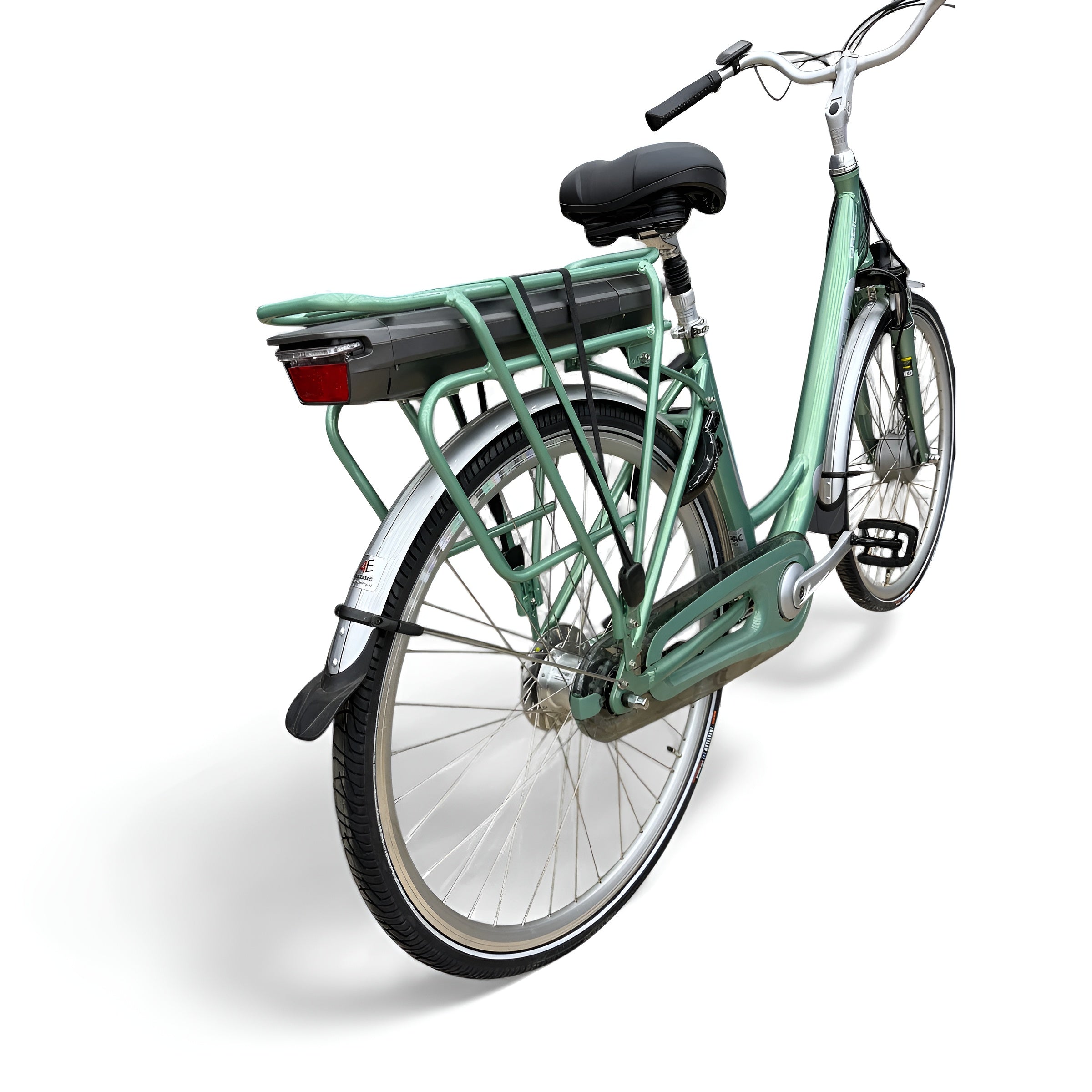 Vogue Basic N7 Elektrische Fiets Groen 49cm – Elektrische Damesfiets met 468Wh Accu - AE-trading