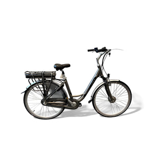 Vogue Basic N7 Elektrische Fiets Mat Grijs 47cm – Elektrische Damesfiets met 468Wh Accu - AE-trading