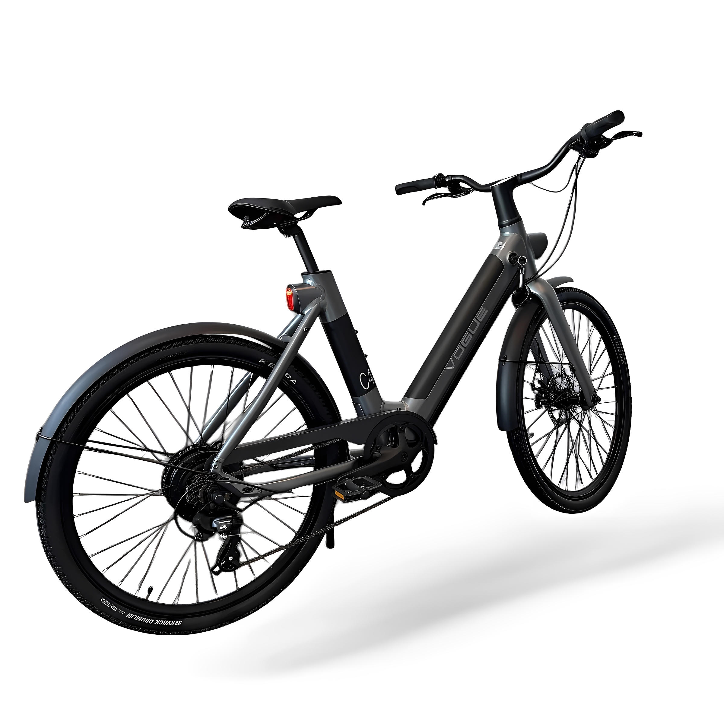 Vogue C4 Lady Elektrische fiets 7DR Shimano 9,6Ah 36V 345,6Wh E-bike - Gravity Grey - AE-trading
