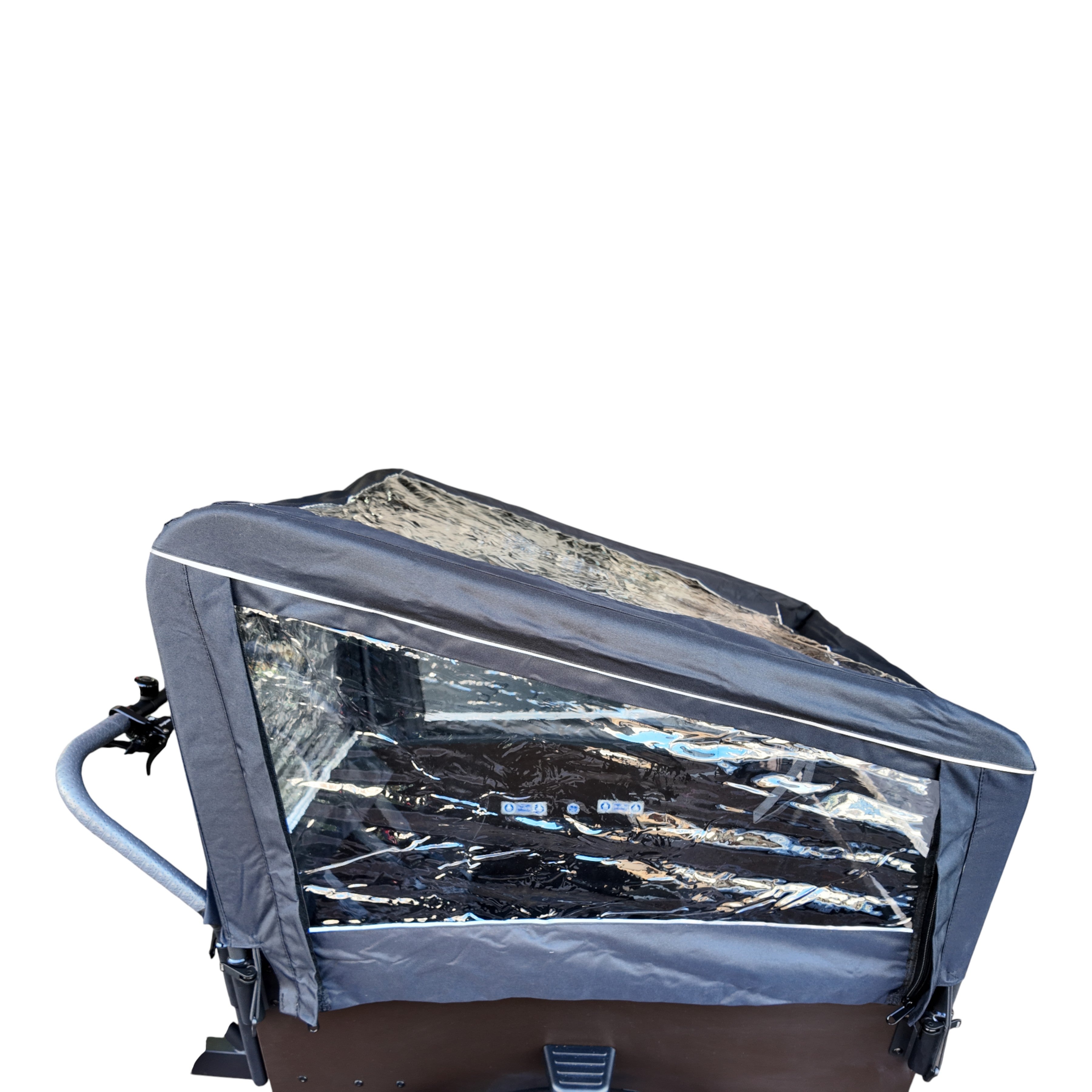 Vogue Caddy - Elektrische Bakfiets - Mat Zwart - Grijze Accenten - Accu 468Wh (36V, 13Ah) - Bafang Achterwielmotor - Shimano 7 Versnellingen - Hydraulische Remmen - AE-trading