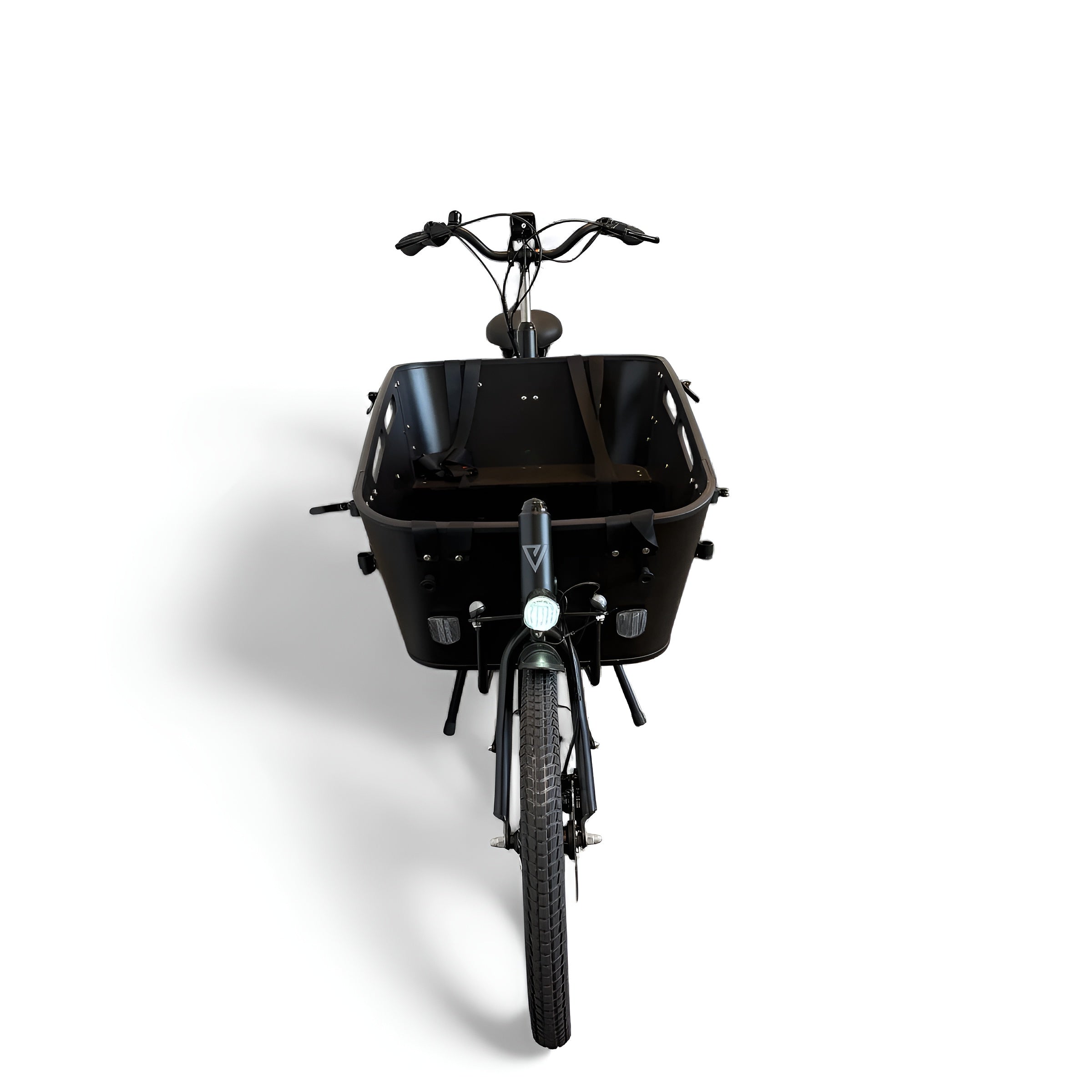 Vogue Carry 2 – Mat Zwart – Elektrische Bakfiets – 80Nm middenmotor – 15Ah accu – 8 versnellingen – Hydraulische schijfremmen - AE-trading