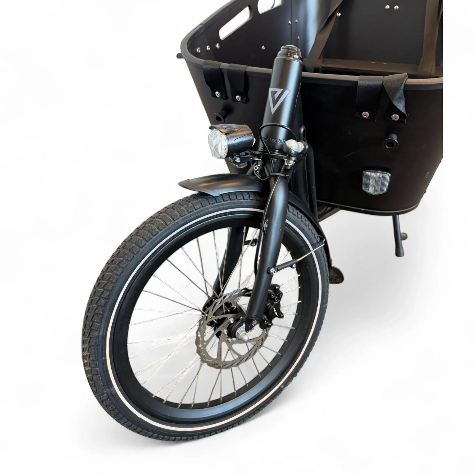 Vogue Carry 2 Elektrische Bakfiets - Mat Zwart/Bruin - 50 cm - AE-trading