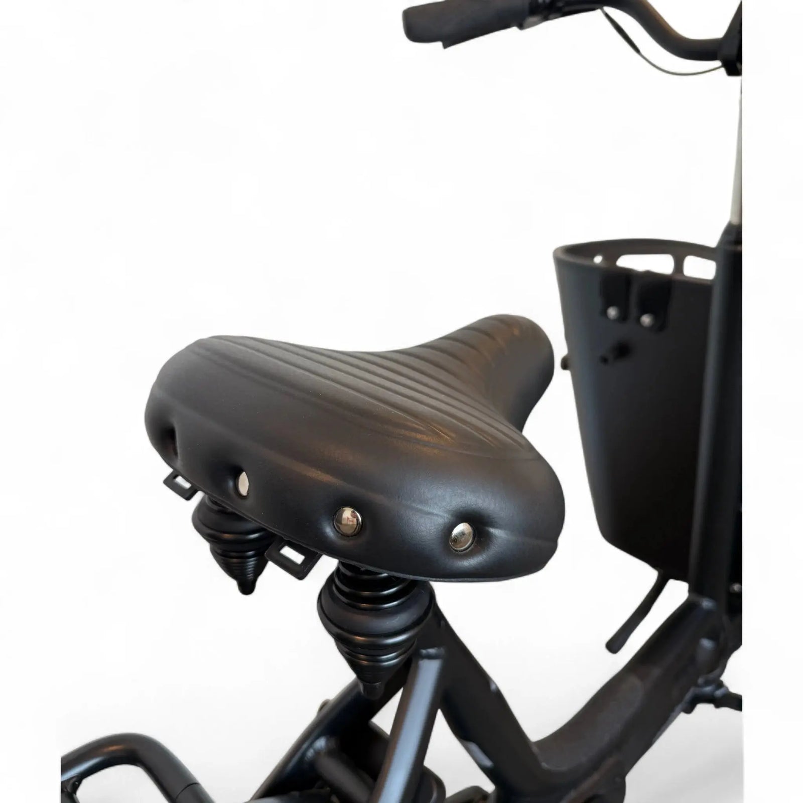 Vogue Carry 2 Elektrische Bakfiets - Mat Zwart/Bruin - 50 cm - AE-trading