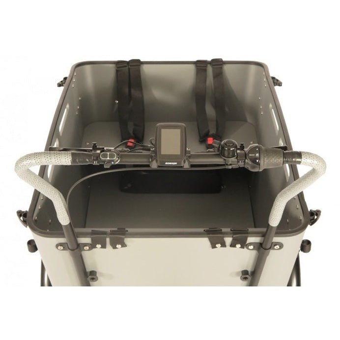 Vogue Carry 3 – Mat Zwart/Grijs – Elektrische Bakfiets – Ananda M81 middenmotor – 540Wh accu – 8 versnellingen – Hydraulische schijfremmen - AE-trading