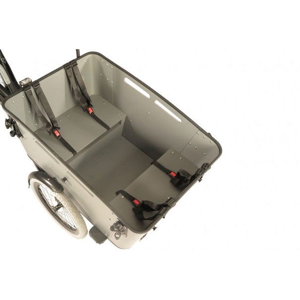 Vogue Carry 3 – Mat Zwart/Grijs – Elektrische Bakfiets – Ananda M81 middenmotor – 540Wh accu – 8 versnellingen – Hydraulische schijfremmen - AE-trading