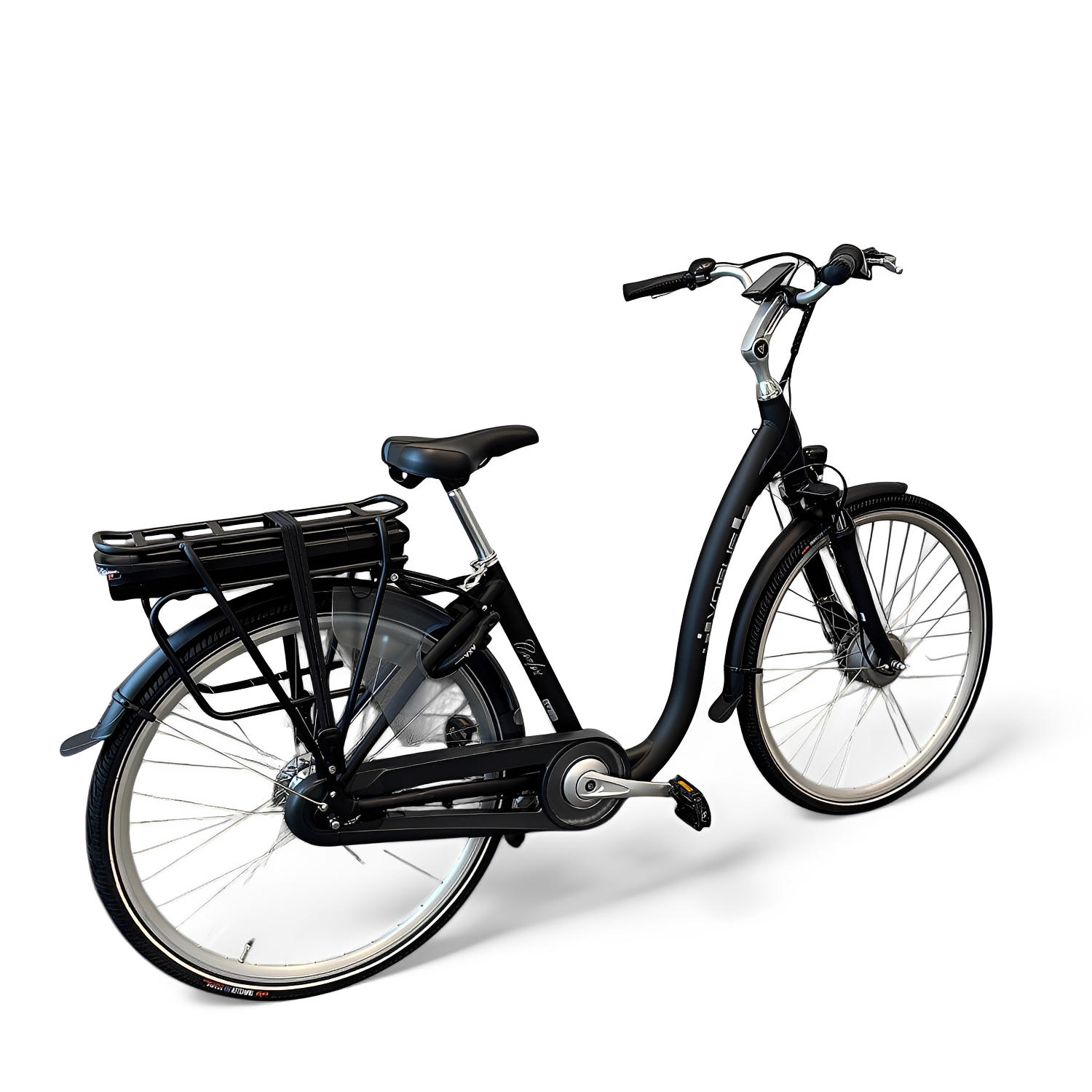 Vogue Comfort N7 Elektrische Fiets Mat zwart 468Wh Accu - E-bike - AE-trading