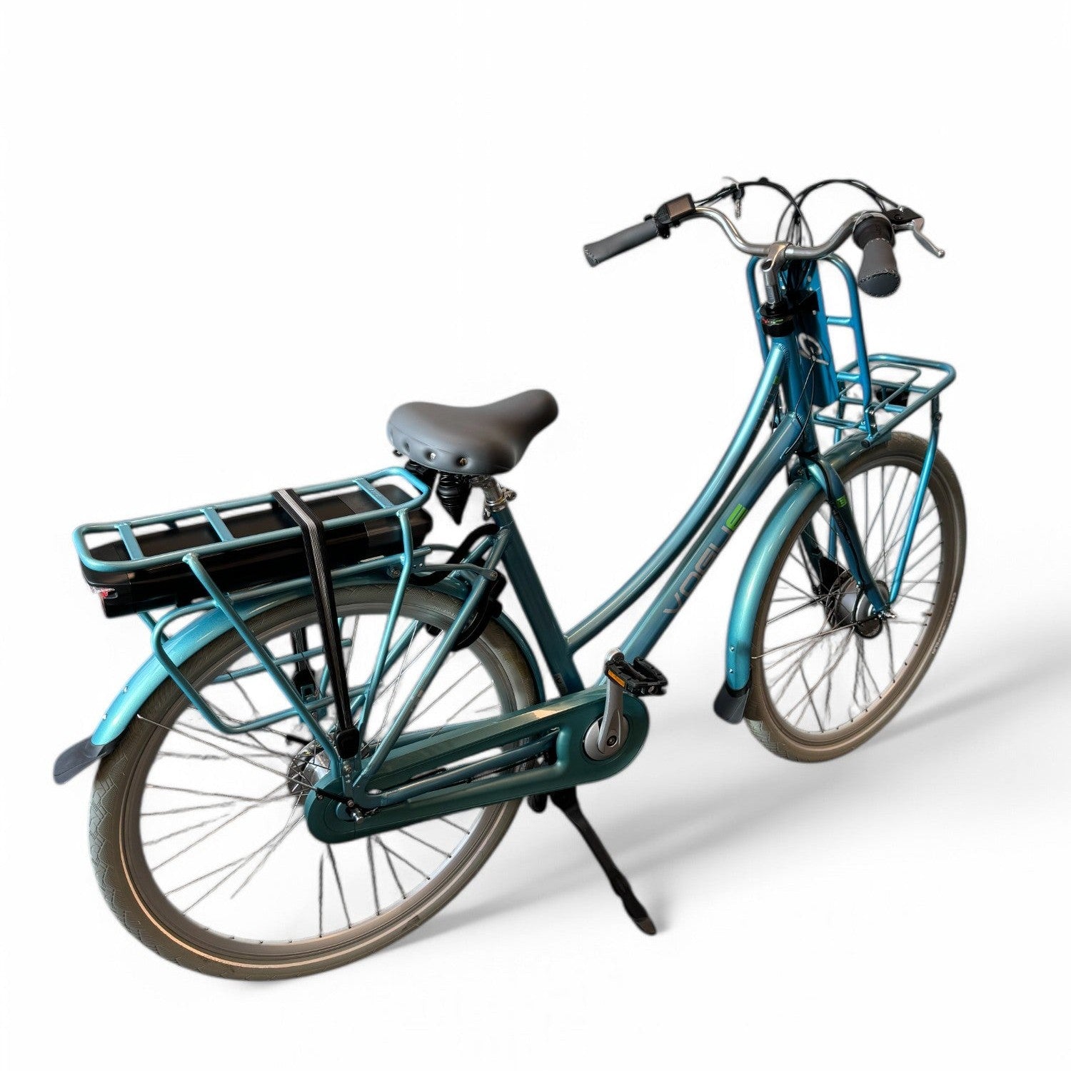 Vogue Elite 7 Elektrische Fiets 7 Versnellingen 50cm 13Ah Rollerbrake E-bike - Mint Blue - AE-trading