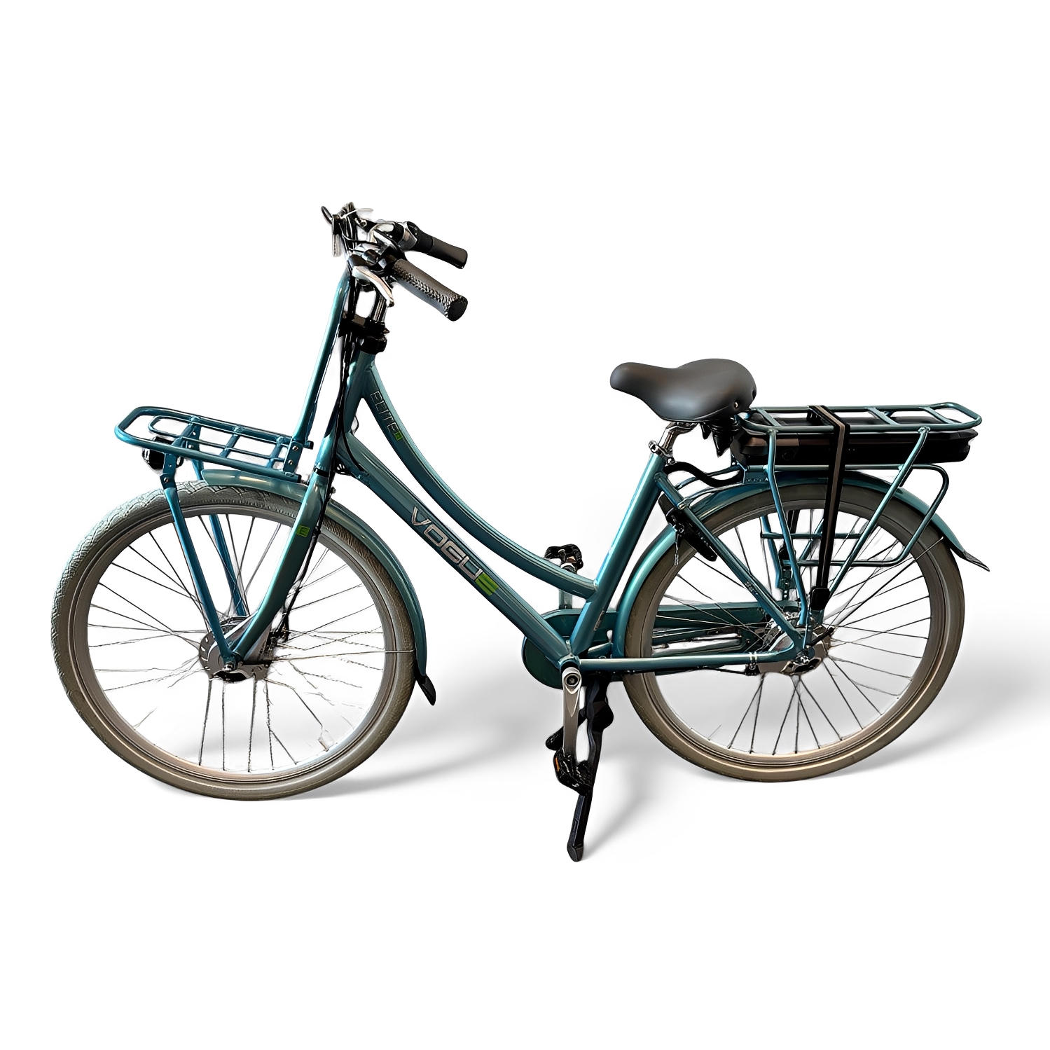 Vogue Elite 7 Elektrische Fiets 7 Versnellingen 50cm 13Ah Rollerbrake E-bike - Mint Blue - AE-trading
