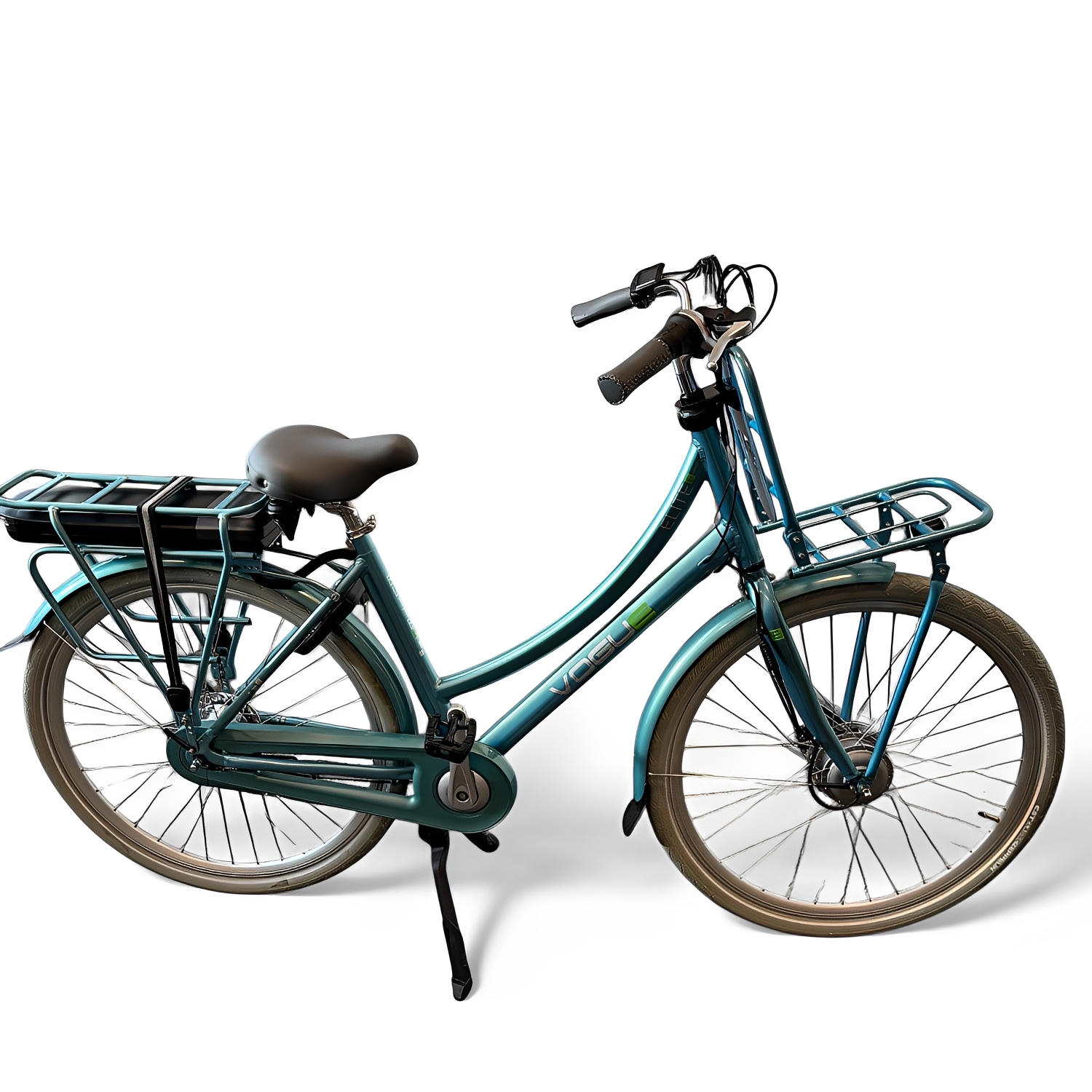 Vogue Elite 7 Elektrische Fiets 7 Versnellingen 50cm 13Ah Rollerbrake E-bike - Mint Blue - AE-trading