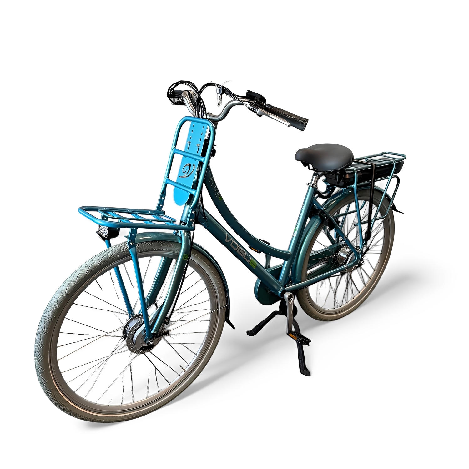 Vogue Elite 7 Elektrische Fiets 7 Versnellingen 50cm 13Ah Rollerbrake E-bike - Mint Blue - AE-trading