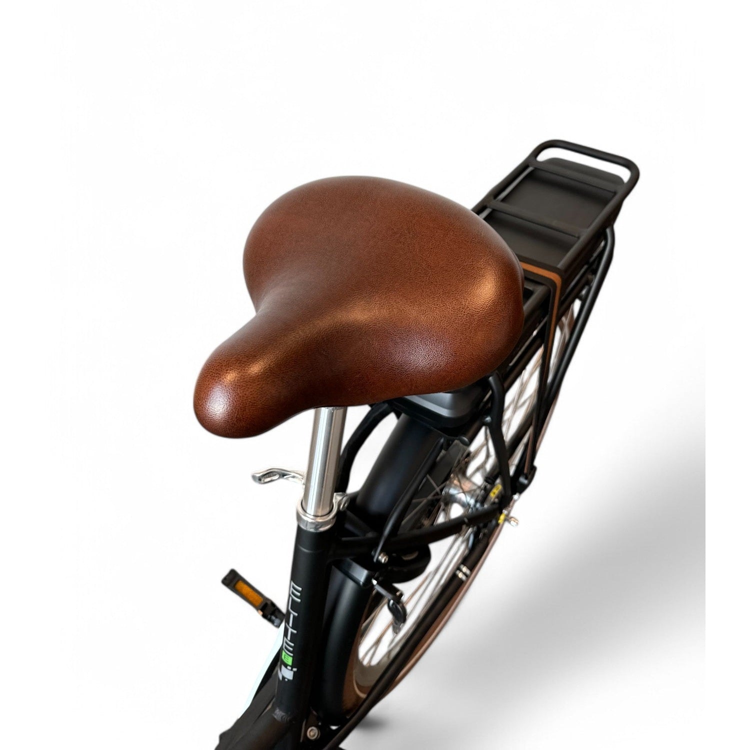 Vogue Elite Elektrische Fiets 3 versnellingen 13Ah 50cm E-bike - Mat zwart met bruine accenten - AE-trading