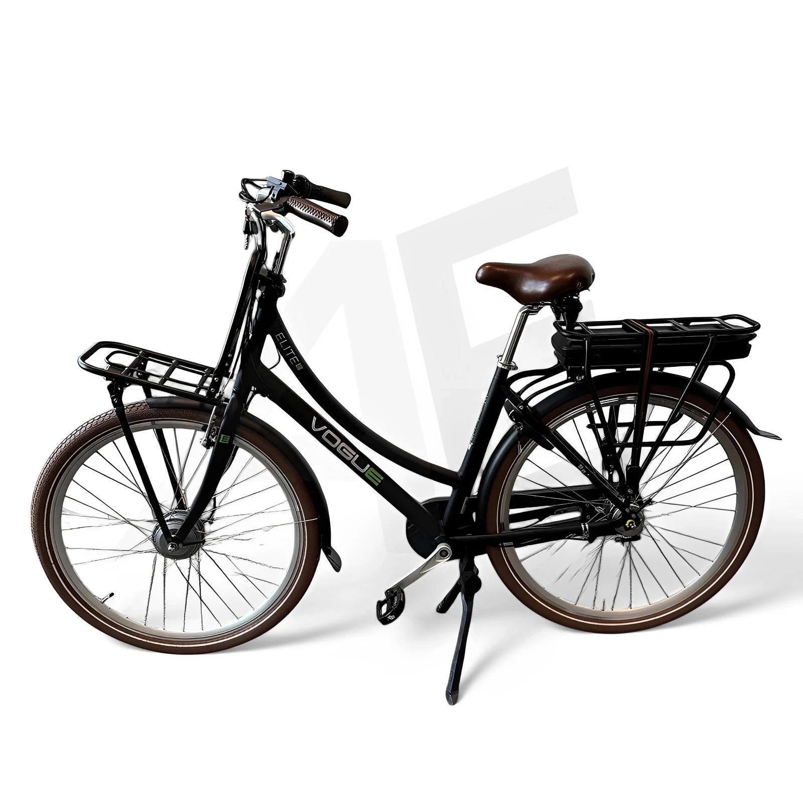 Vogue Elite Mid Elektrische Fiets Bafang M300 Transportfiets - Zwart - AE-trading