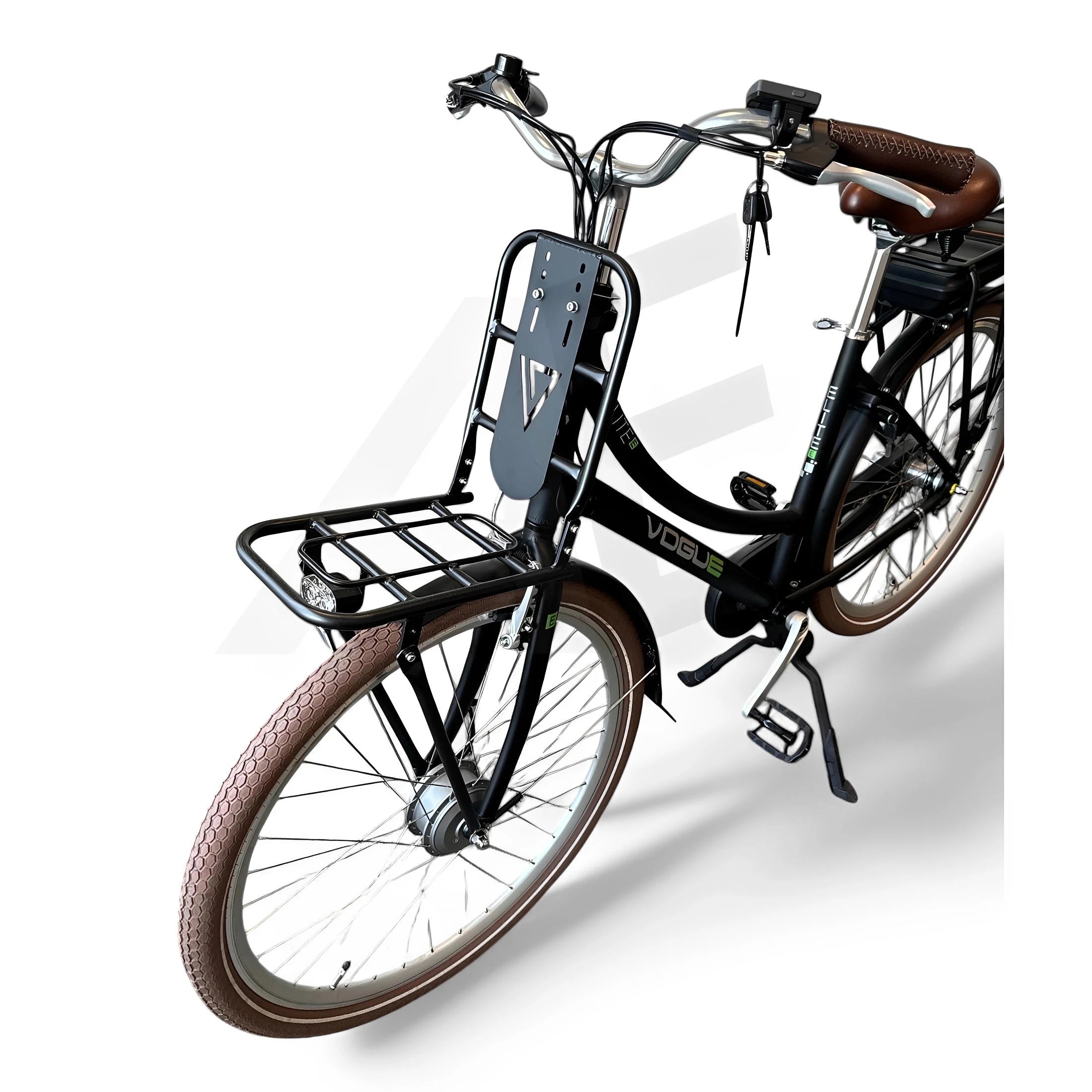 Vogue Elite Mid Elektrische Fiets Bafang M300 Transportfiets - Zwart - AE-trading