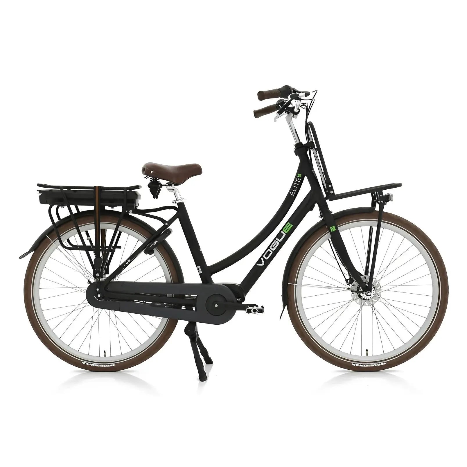 Vogue Elite Mid Elektrische Fiets Bafang M300 Transportfiets - Zwart - AE-trading