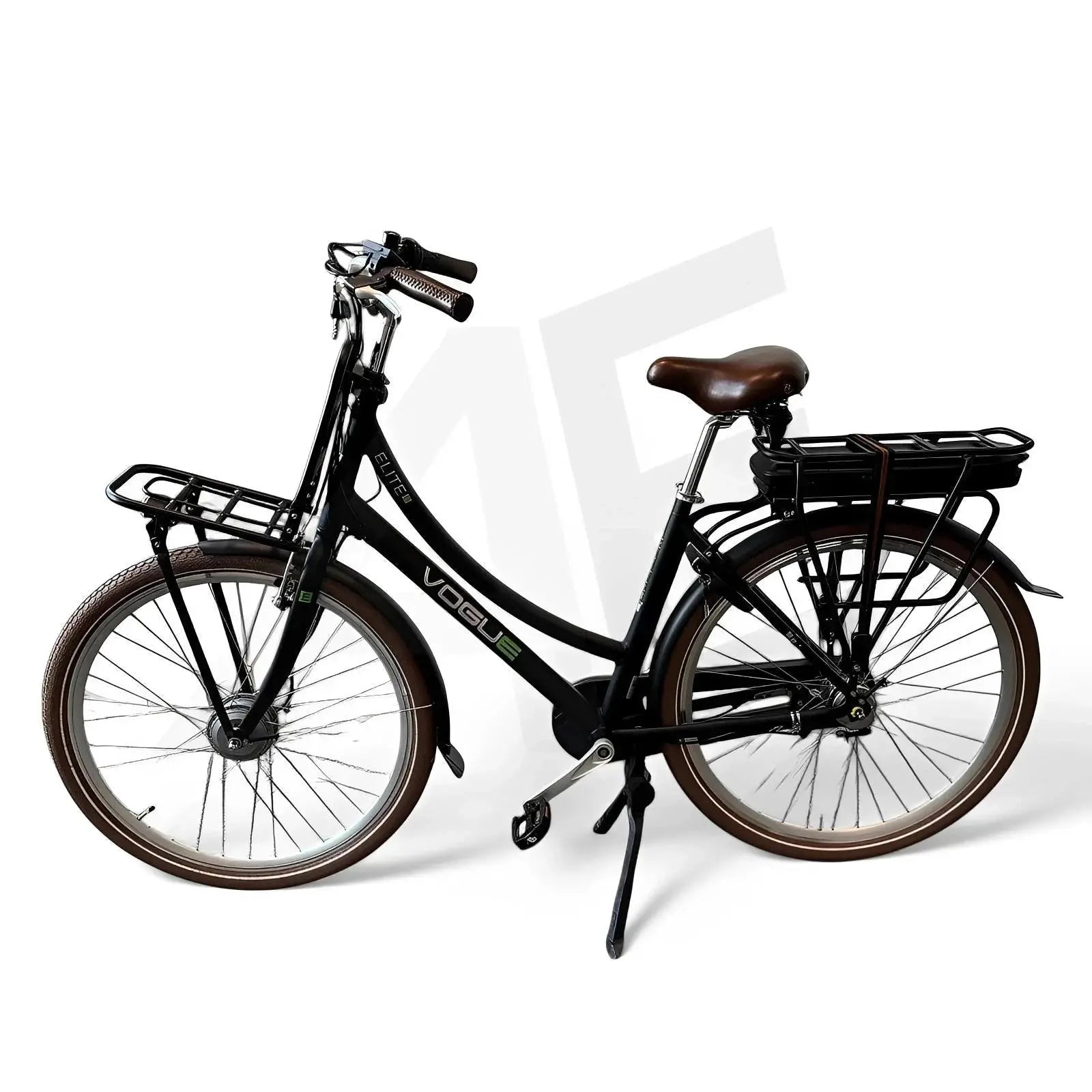 Vogue Elite Mid Elektrische Fiets Bafang M300 Transportfiets - Zwart - AE-trading