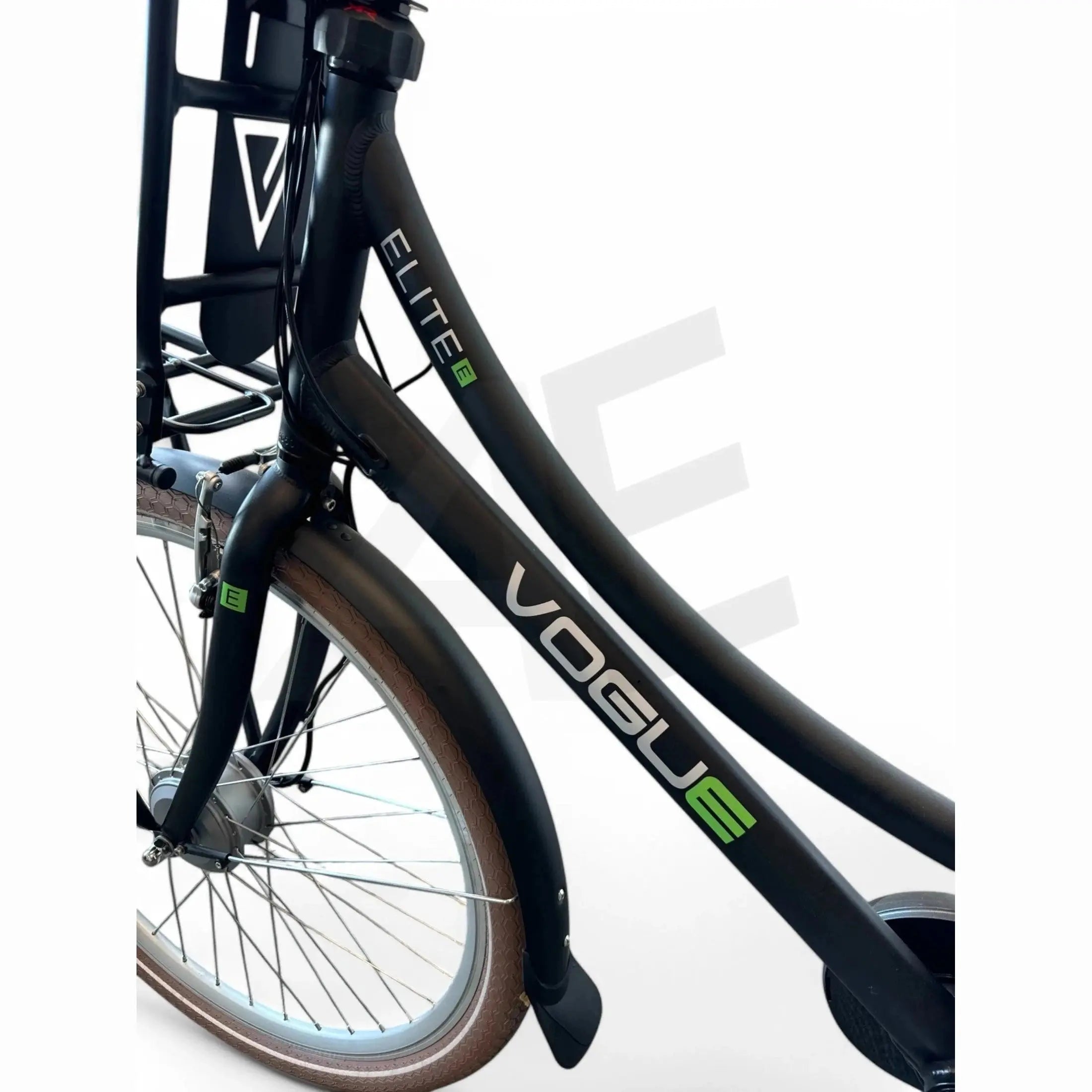Vogue Elite Mid Elektrische Fiets Bafang M300 Transportfiets - Zwart - AE-trading