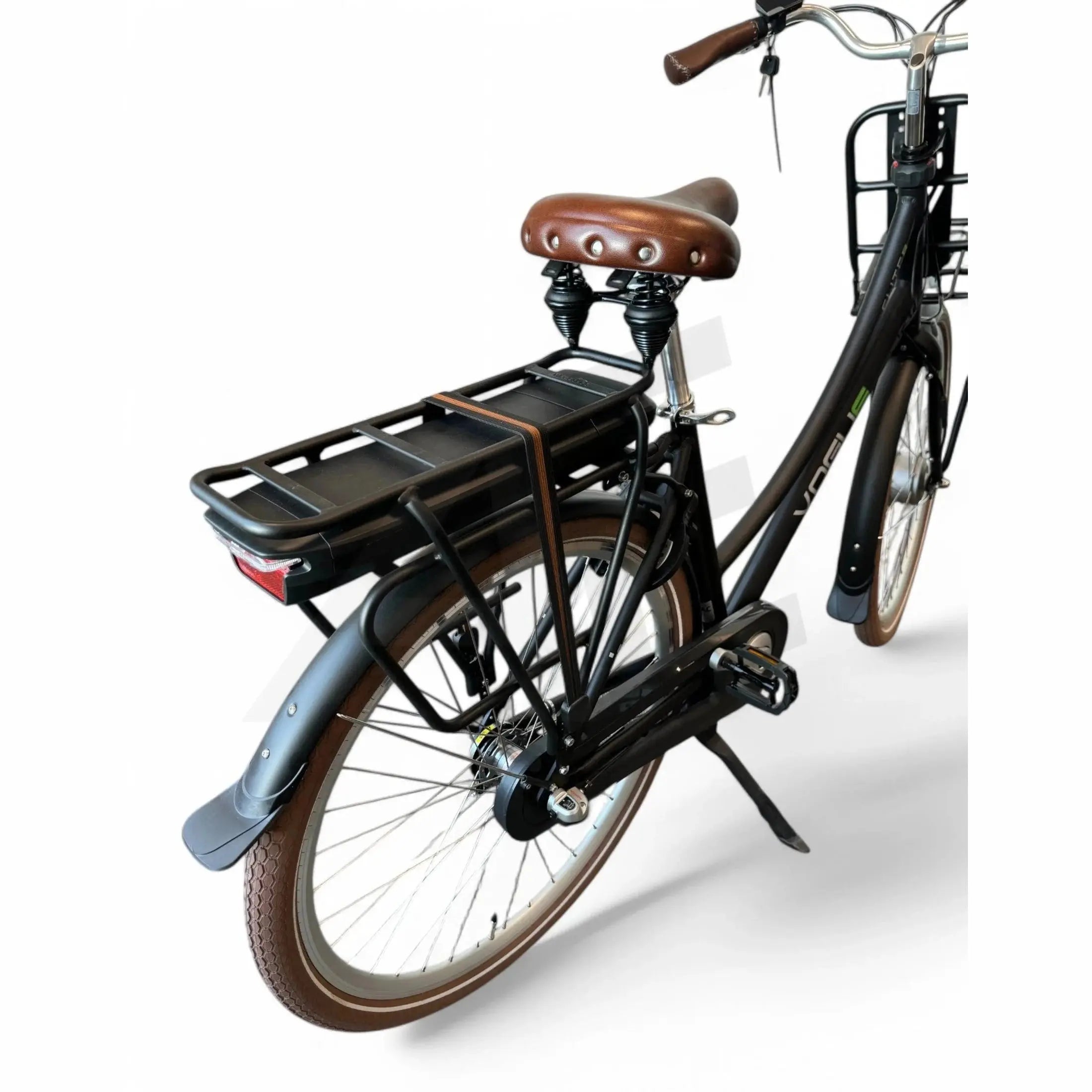 Vogue Elite Mid Elektrische Fiets Bafang M300 Transportfiets - Zwart - AE-trading