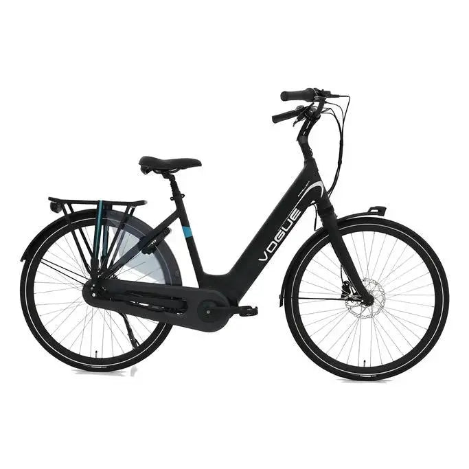 Vogue Excellent M420 8SP - Elektrische Fiets - Zwart-Blauw - 49 cm - AE-trading