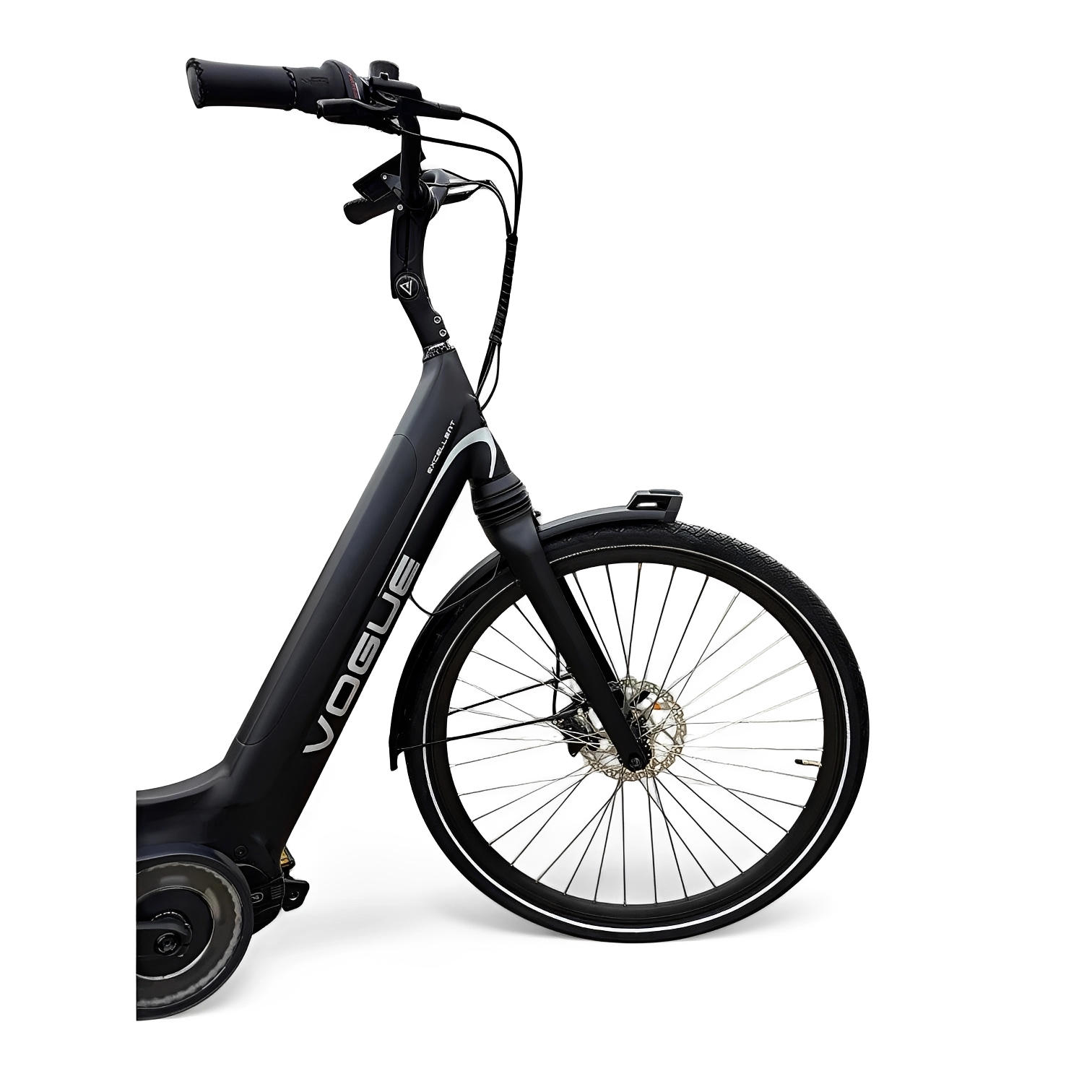 Vogue Excellent M420 8SP met Bafang Middenmotor 14.5Ah 522Wh - Zwart-Blauw - 53cm - AE-trading