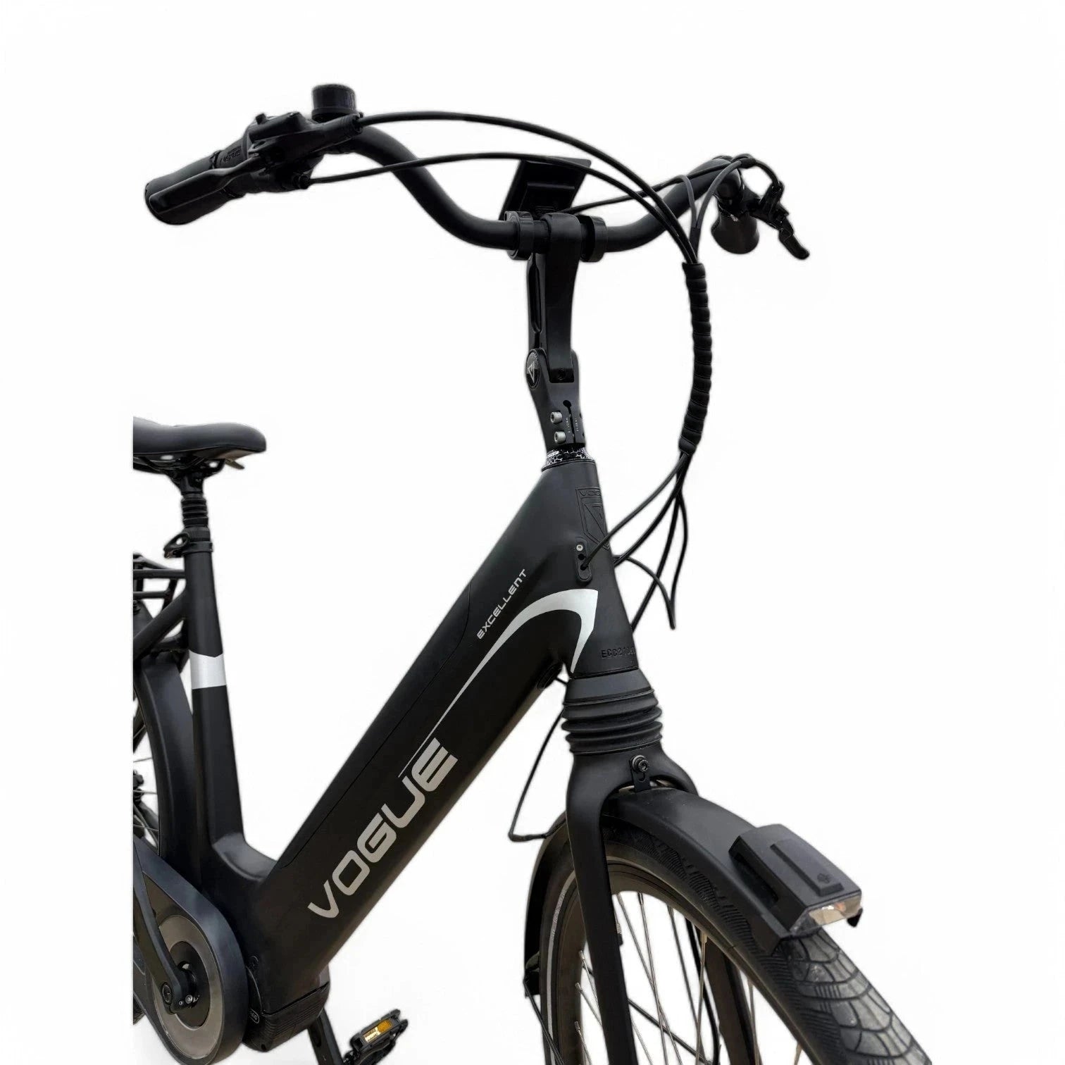 Vogue Excellent M420 8SP met Bafang Middenmotor 14.5Ah 522Wh - Zwart-Blauw - 53cm