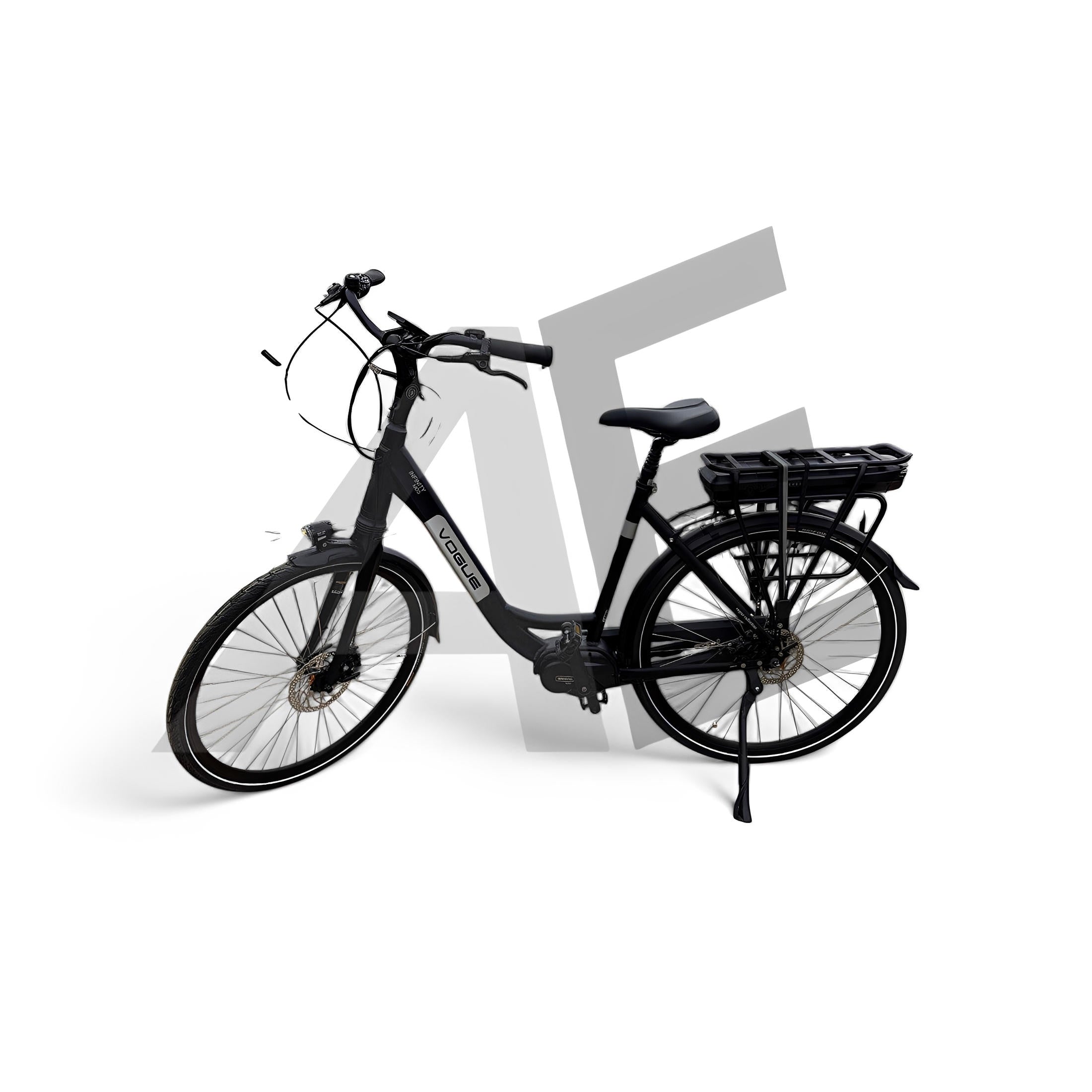 Vogue Infinity Elektrische Fiets Middenmotor Bafang M200 13Ah 468Wh 53cm met Hydraulische remmen - Mat Grijs - AE-trading